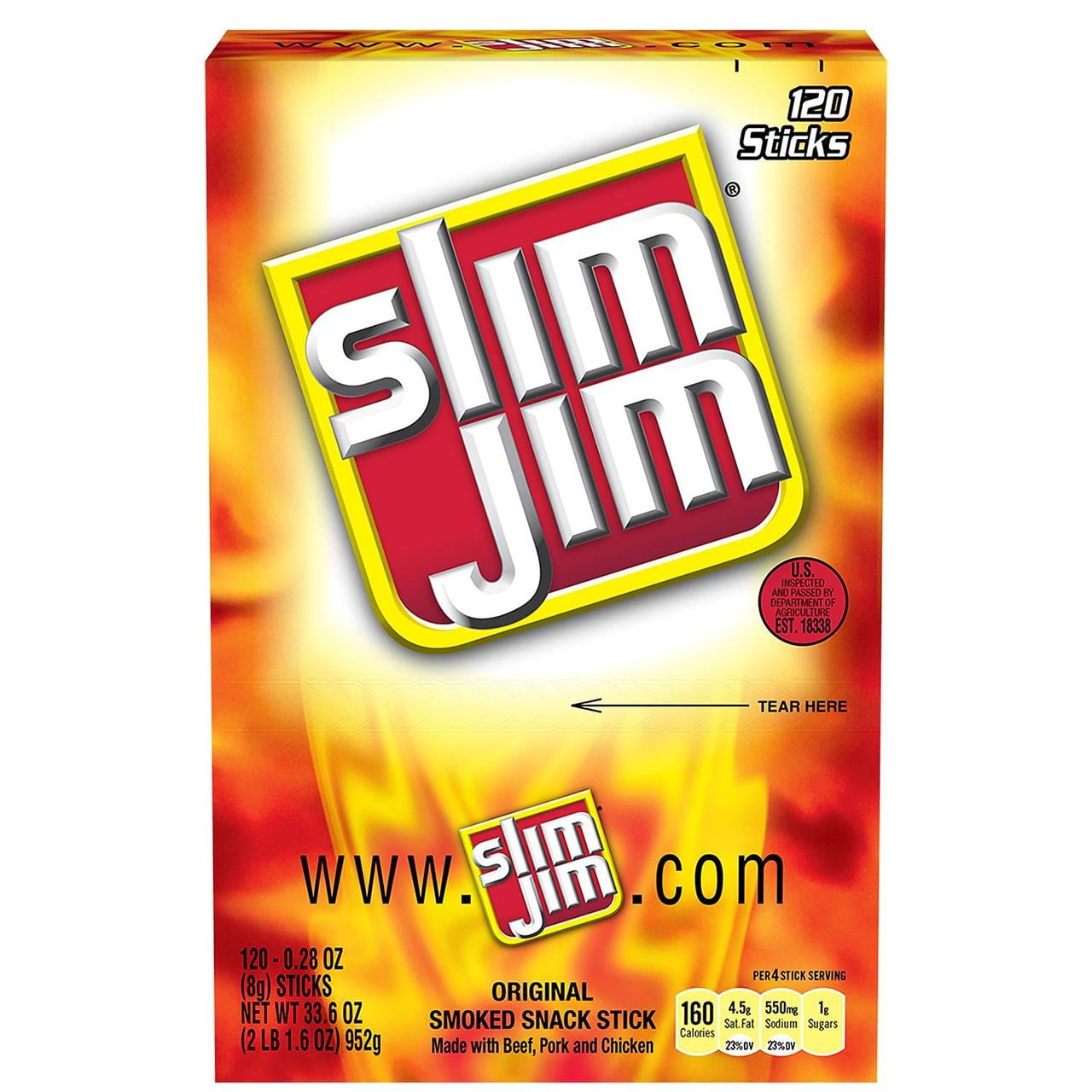 ORIGINAL SLIM JIM 120 COUNT - AMERIKASEPETIM