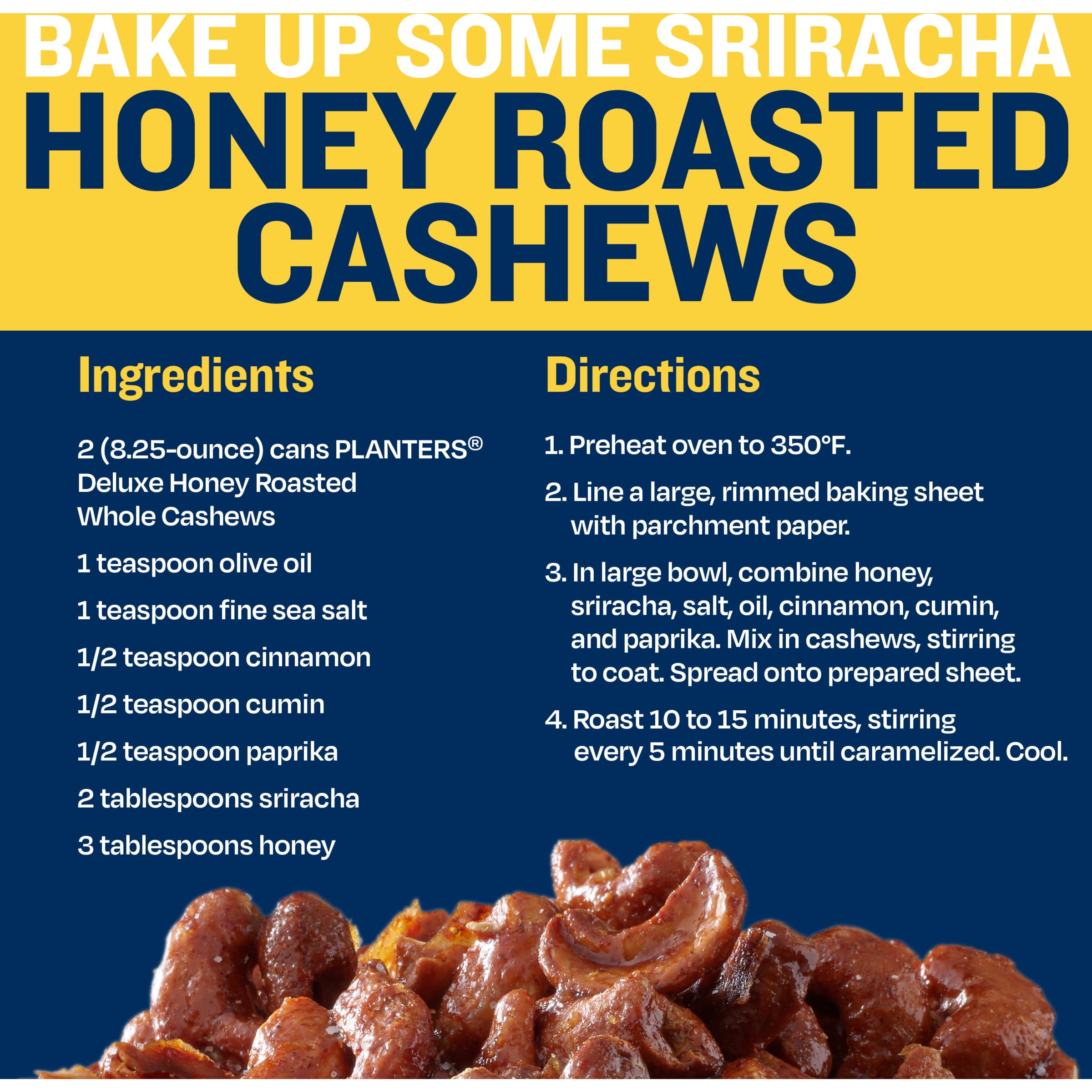 PLANTERS HONEY ROASTED WHOLE CASHEWS SWEET SALTY 8.25OZ CANISTER