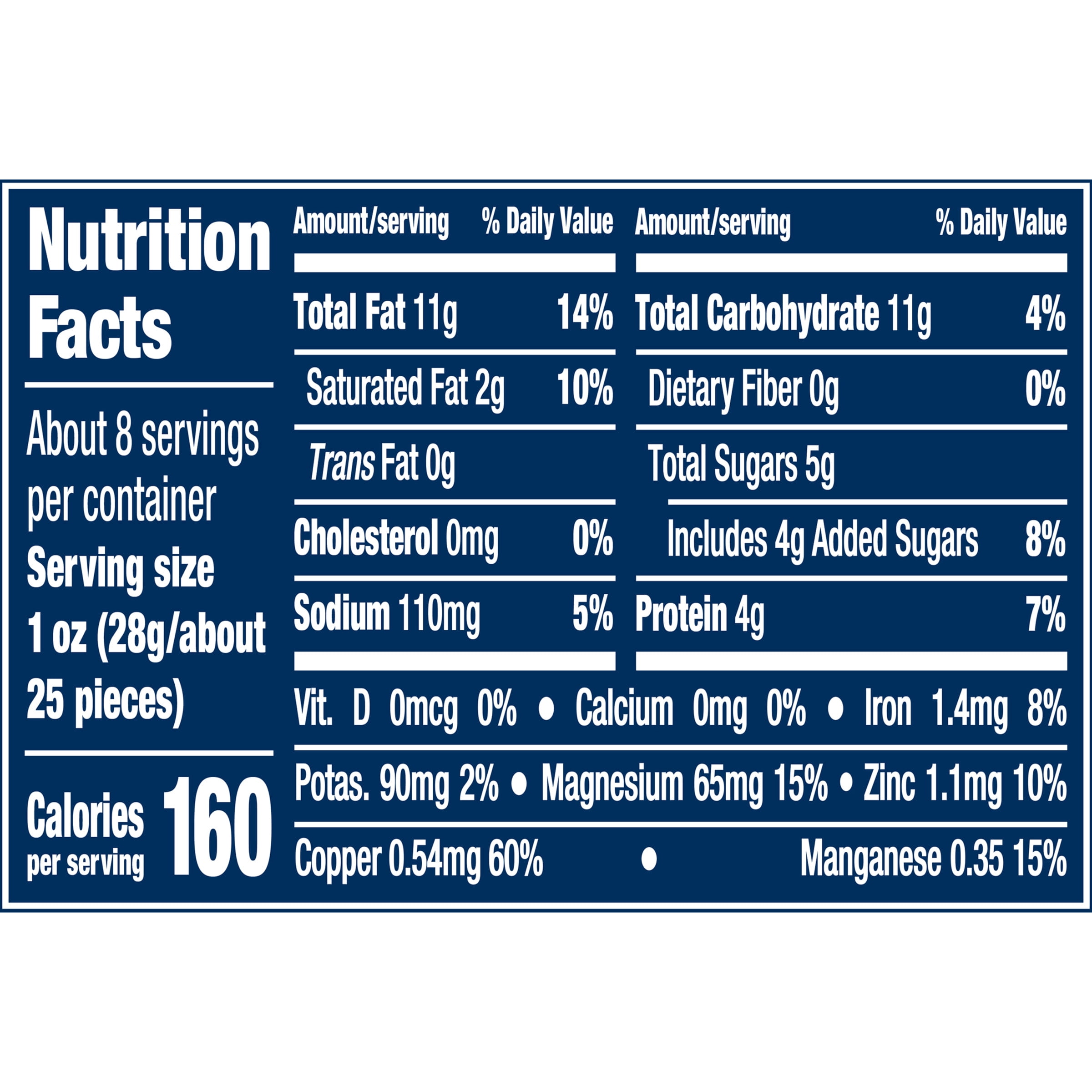 PLANTERS HONEY ROASTED WHOLE CASHEWS SWEET SALTY 8.25OZ CANISTER