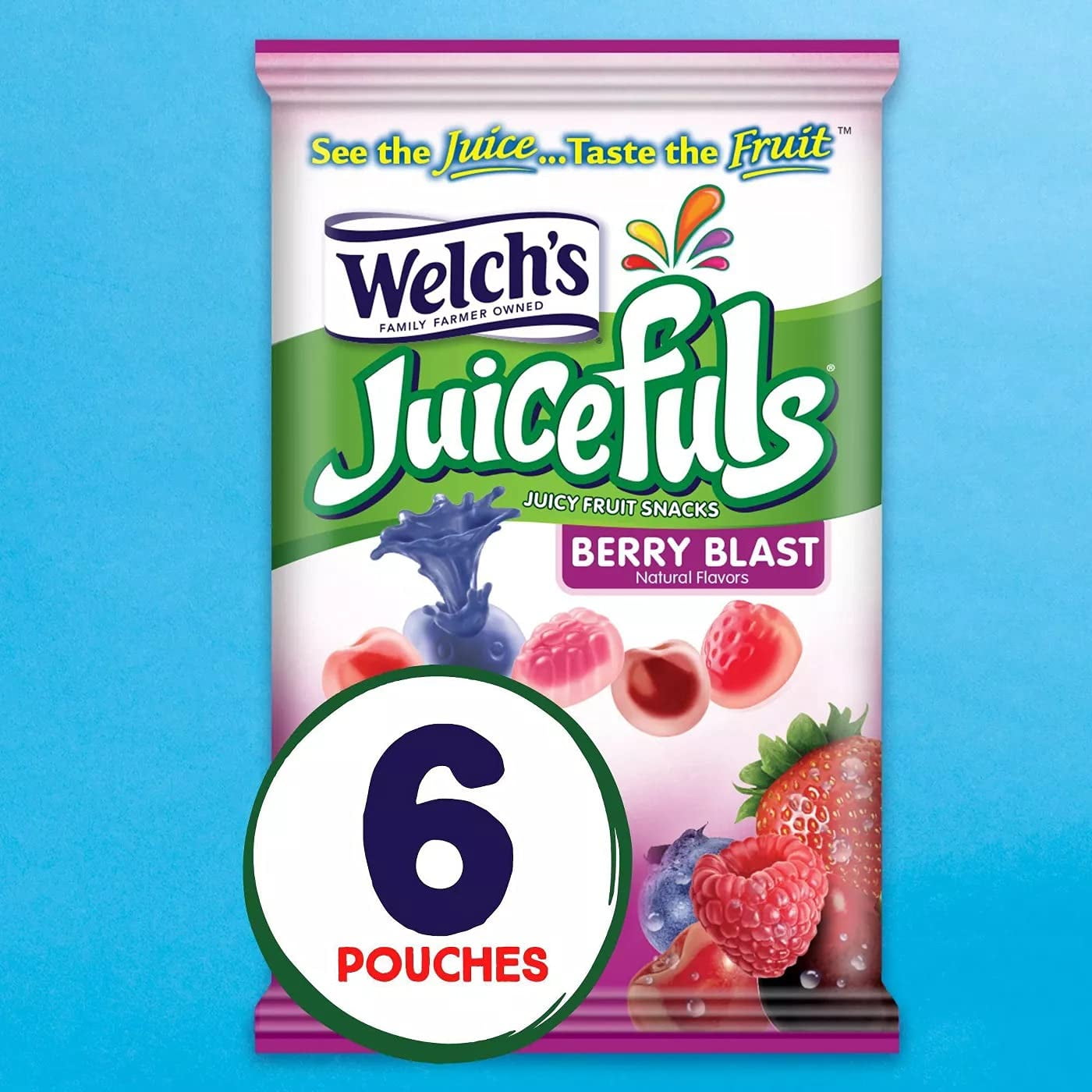 Welch S Juicefuls Berry Blast Juicy Fruit Snacks Pack of 14