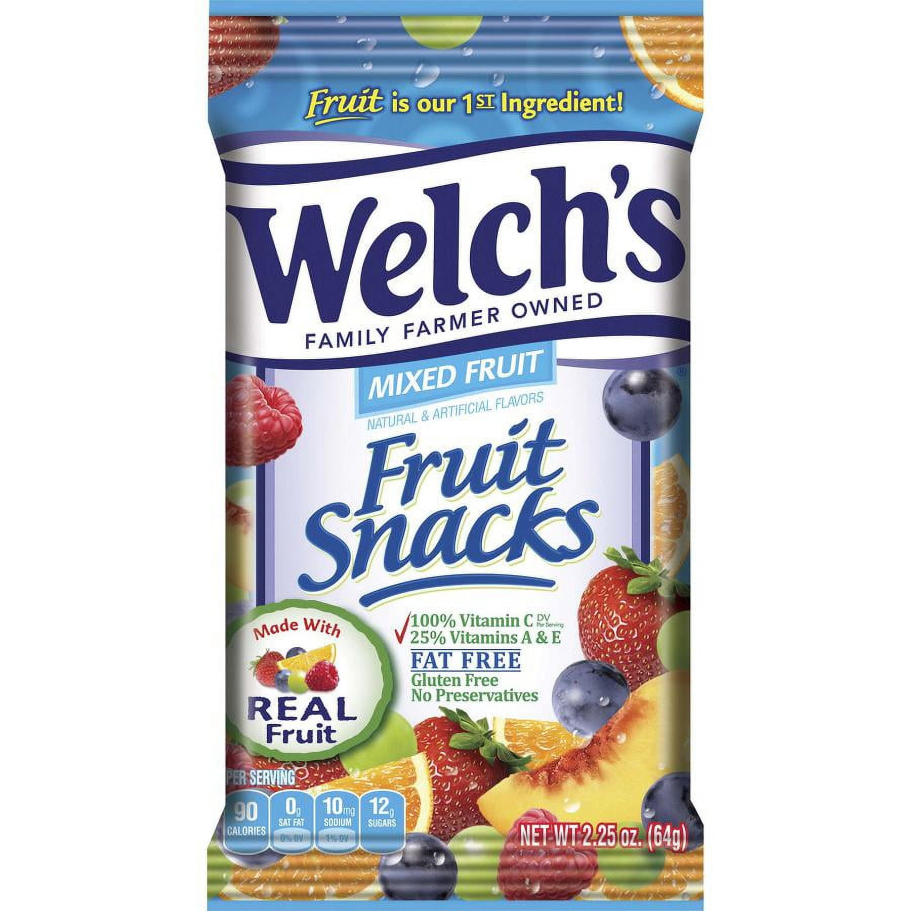 Welchs Mixed Fruit Snacks 2.25 Ounces 48 Per Case