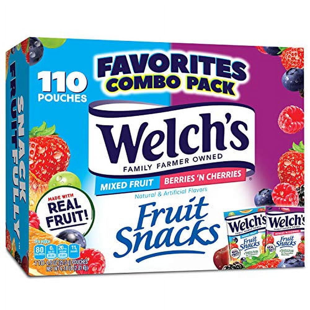 Welch's Mixed Fruit & Berries n Cherries Bulk Variety Pack 110x0.9 oz