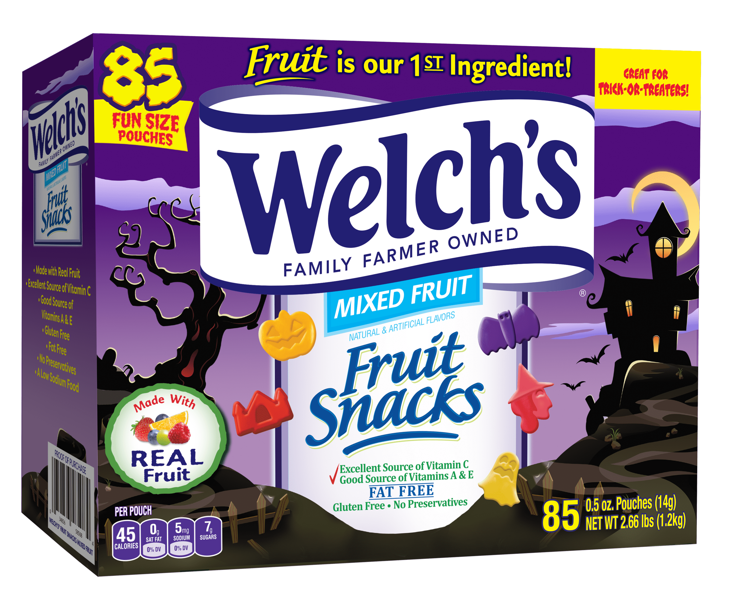 Welch's Halloween Mixed Fruit Snacks 0.5 oz Pack