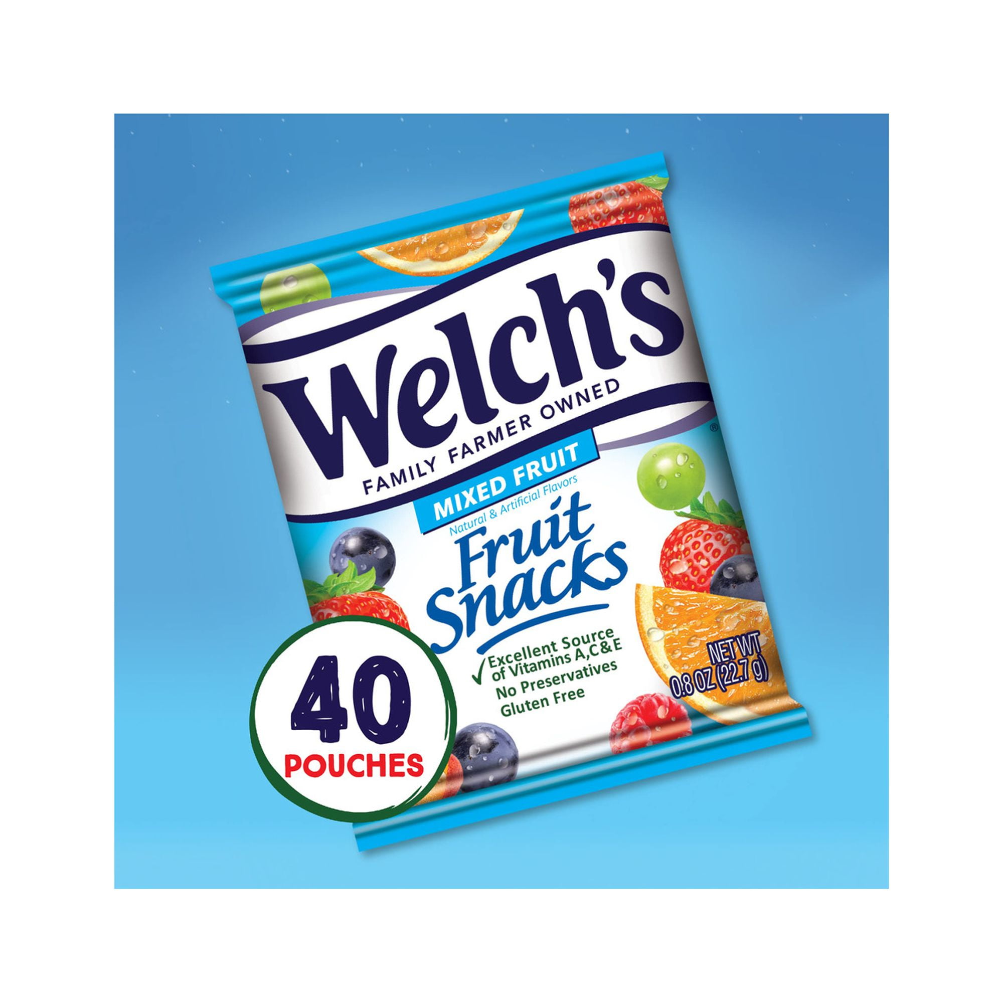 Welchs Fruit Snacks Mixed Fruit 32oz 40ct Pack of 14