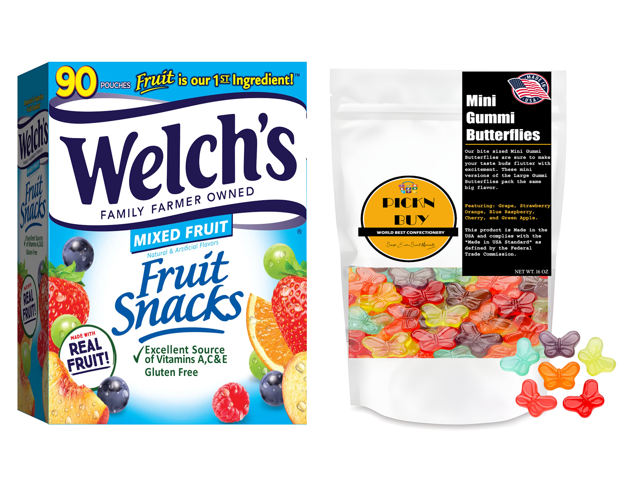 Welchs Mixed Fruit Snack 90 Count with 4 oz