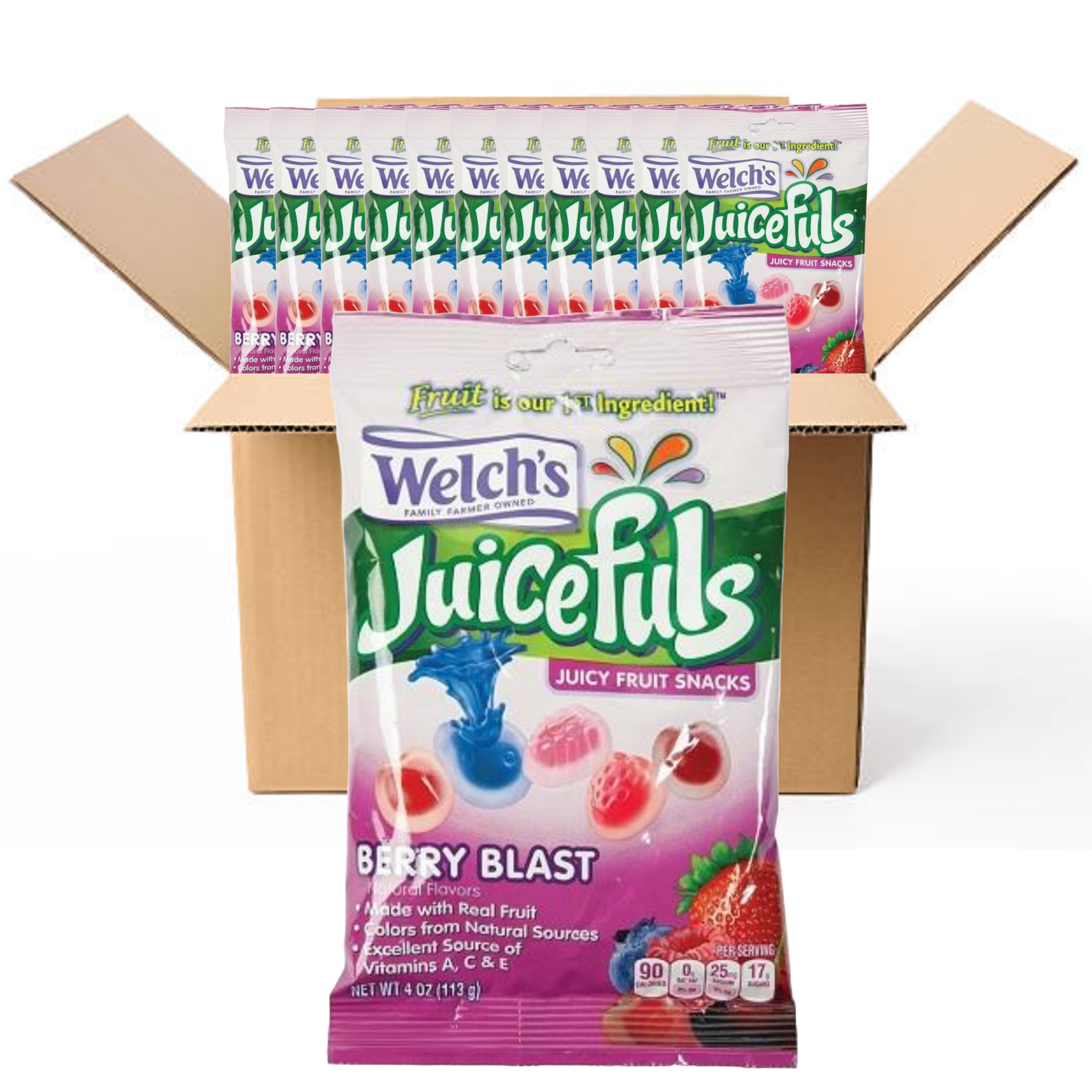 Welchs Juicefuls Berry Blast Snacks 4 Oz Pack Of 12