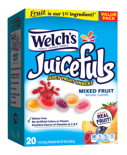 Welchs Juicefuls Mixed Fruit Snacks - 2X Pack for Healthy Snacking