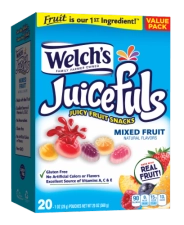 Welchs Juicefuls Mixed Fruit Snacks - 2X Pack for Healthy Snacking