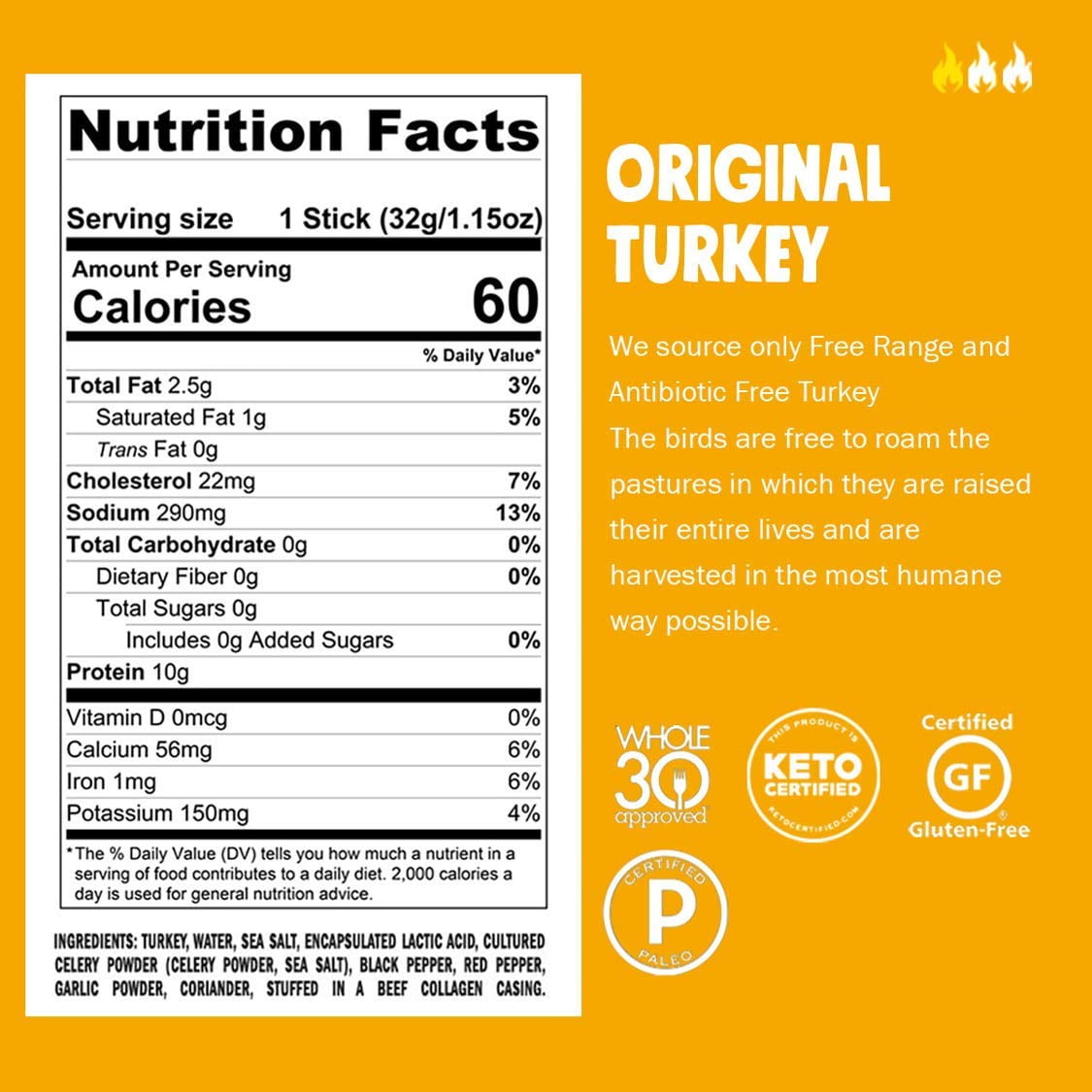 CHOMPS GRASS FED BEEF MSF2&NBSP;& TURKEY JERKY STICKS ORIGINALS VARIETY PACK 10 STICKS 5 ORIGINAL BEEF 5 ORIGINAL TURKEY KETO WHOLE30 PALEO GLUTEN FREE SUGAR FREE