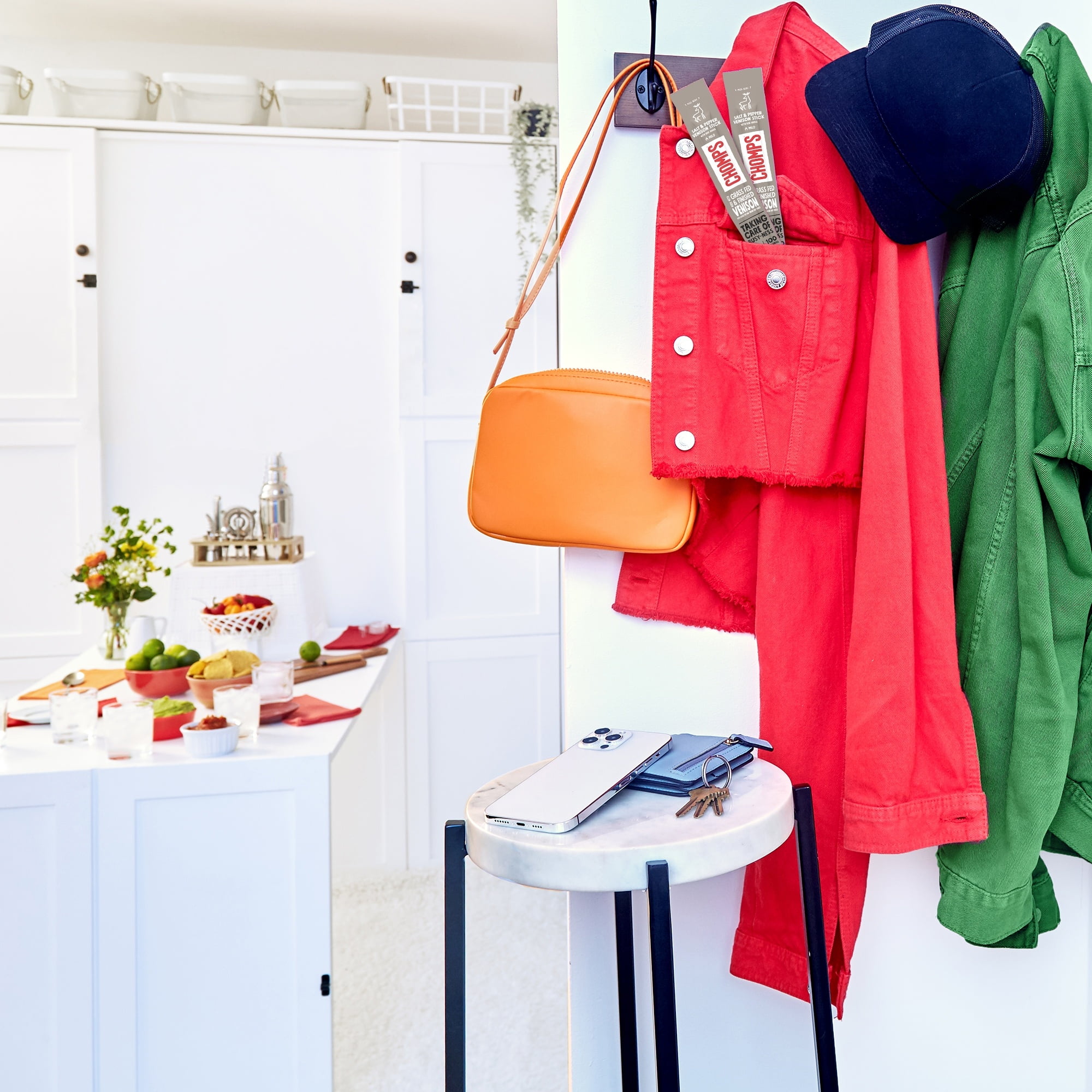 CHOMPS SEA SALT PEPPER GRASS-FED FINISHED VENISON JERKY MEAT SNACK STICK 1.15OZ - AMERIKA SEPETIM