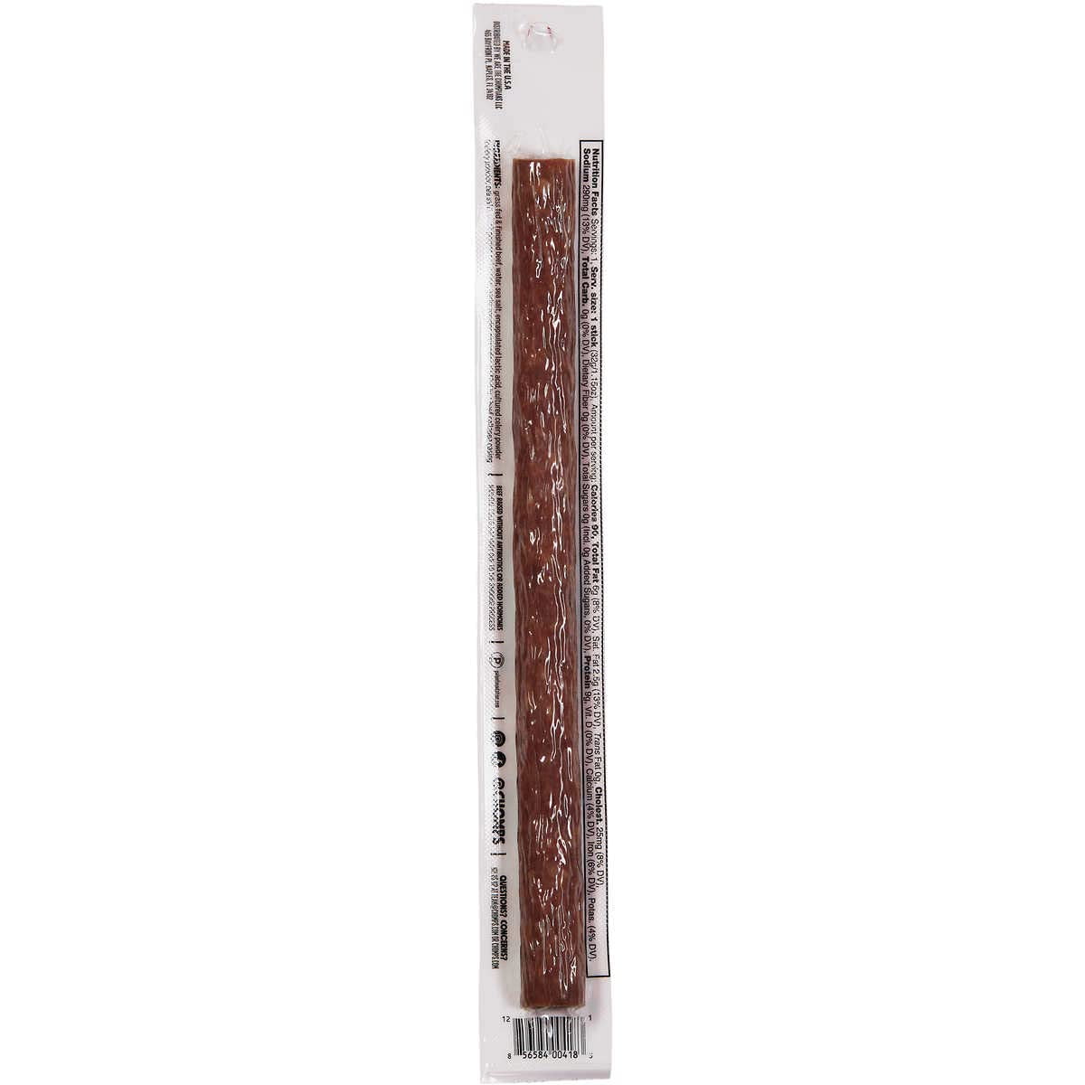 Chomps Original Zero Sugar Beef Sticks Without Antibiotics or Added Hormones Mild 1.15 oz 12 ct