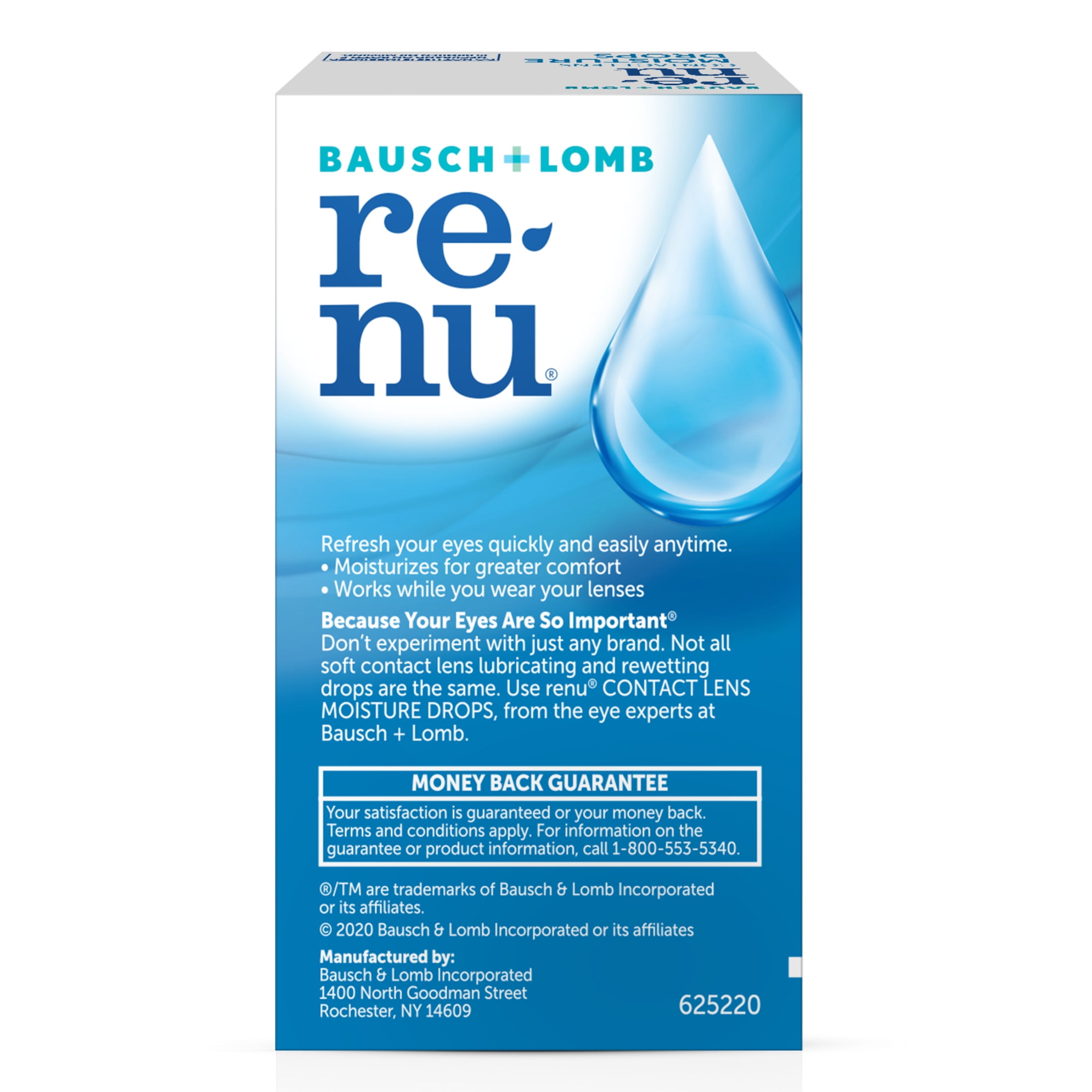 RENU MULTIPLUS LUBRICATING REWETTING DROPS BAUSCH LOMB 8 ML 0.27 FL. OZ. FOR AMERIKASEPETIM