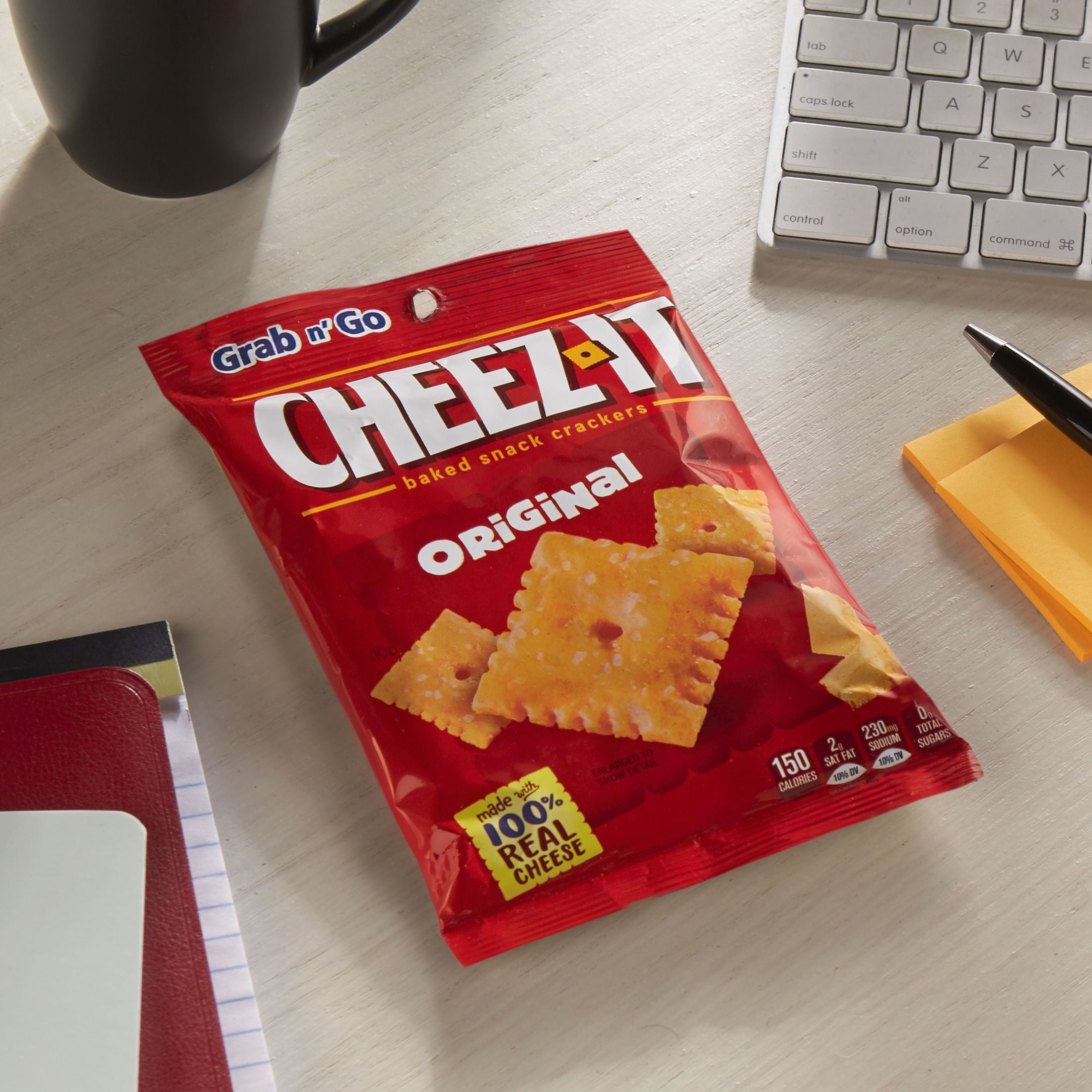 CHEEZ-IT ORIGINAL CHEESE CRACKERS BAKED SNACK 6 COUNT PACK