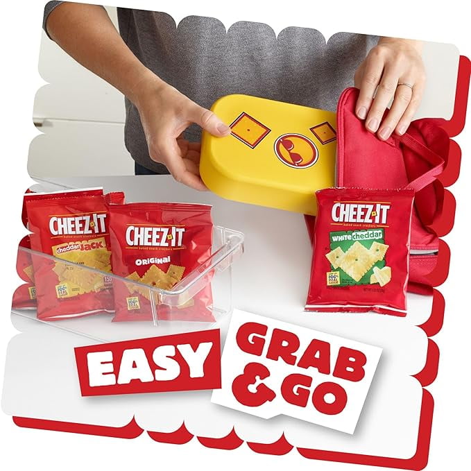 Cheez-It Cheese Crackers Baked Snack Variety Pack Lunch Snacks 12.1oz Box 12 Packs