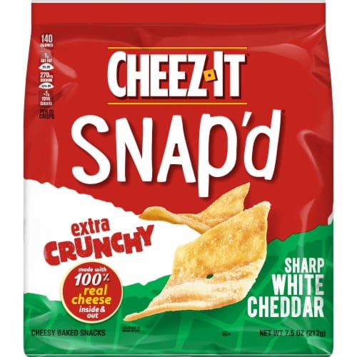 Cheez-It Snap'd 2X Sharp White Cheddar Cheese Cracker Chips