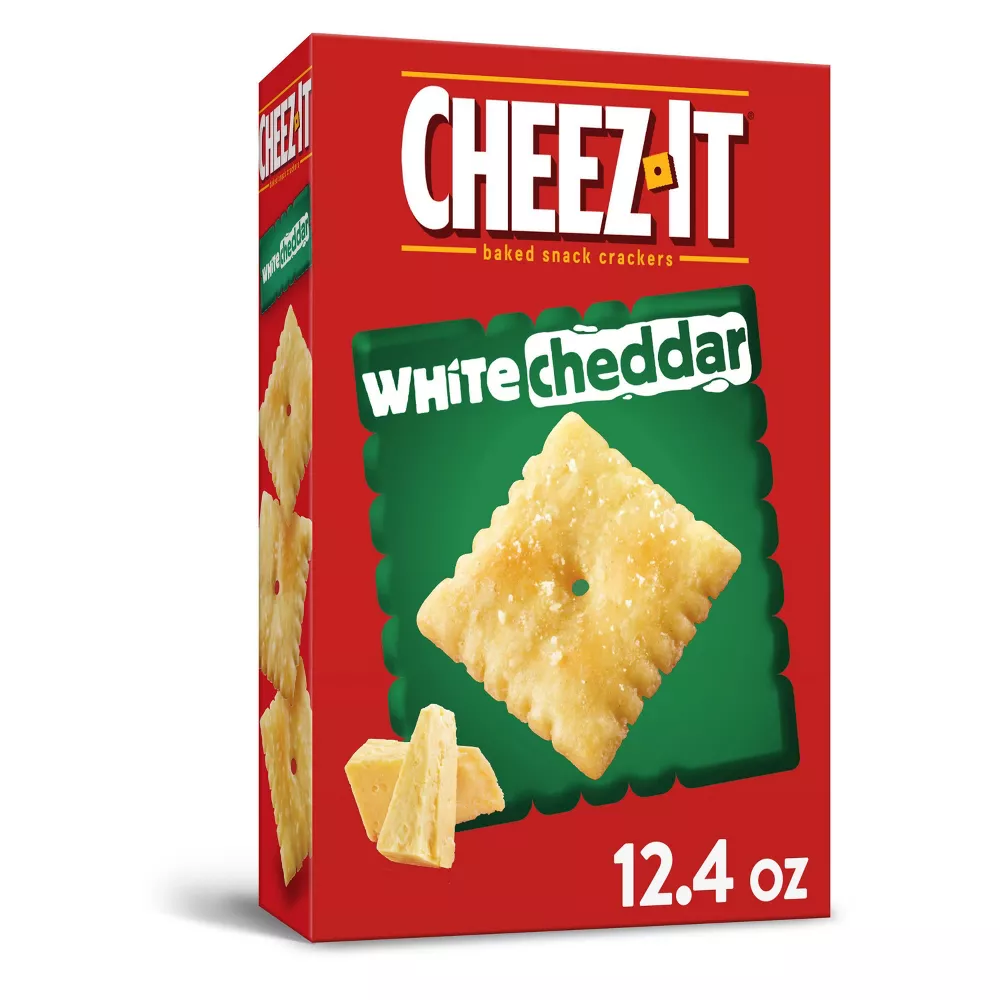 Cheez-It White Cheddar Baked Snack Crackers 12.4oz Pack of 2