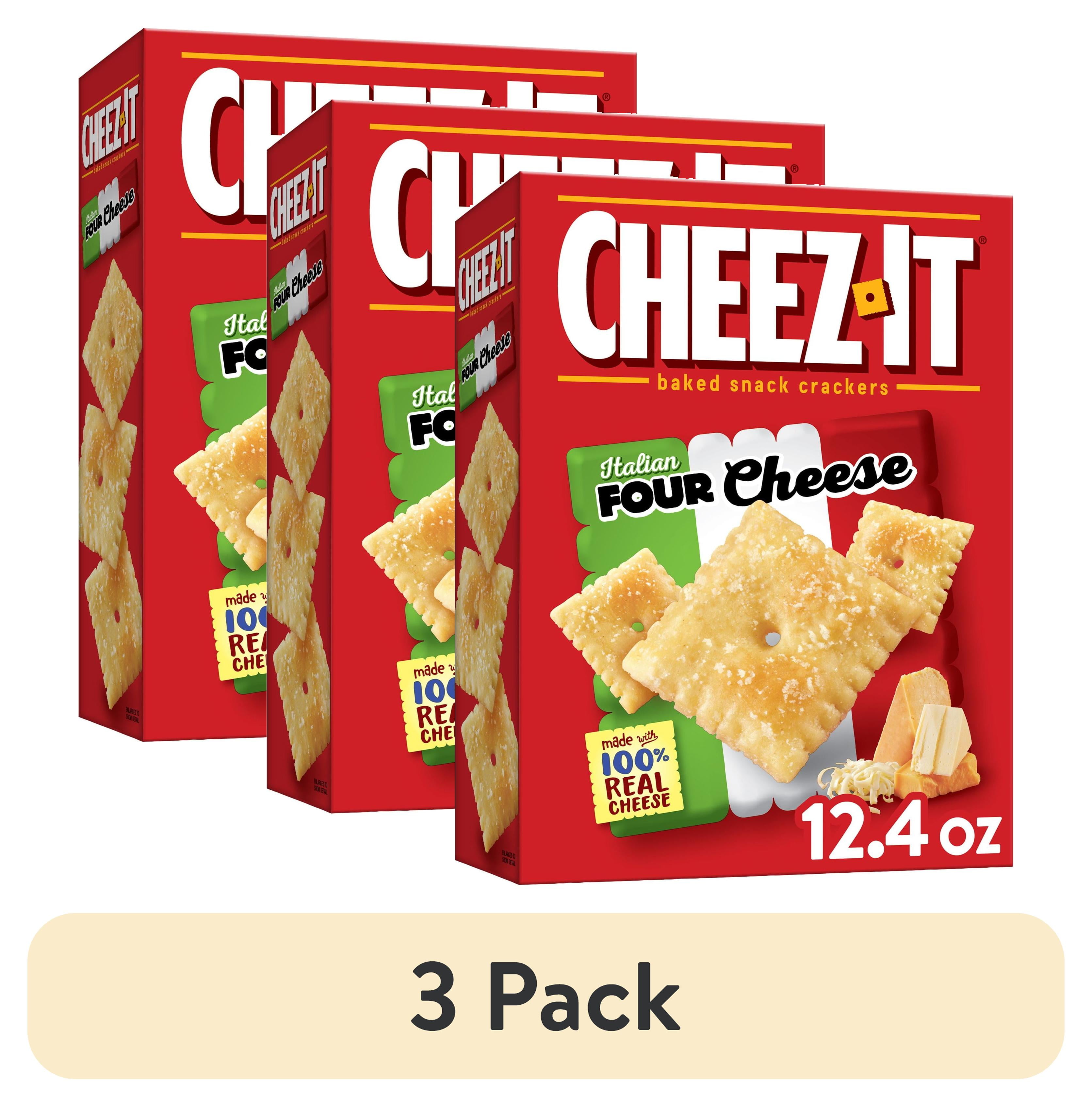 Cheez-It Italian Four Cheese Crackers Baked Snack 12.4 oz 3 Pack