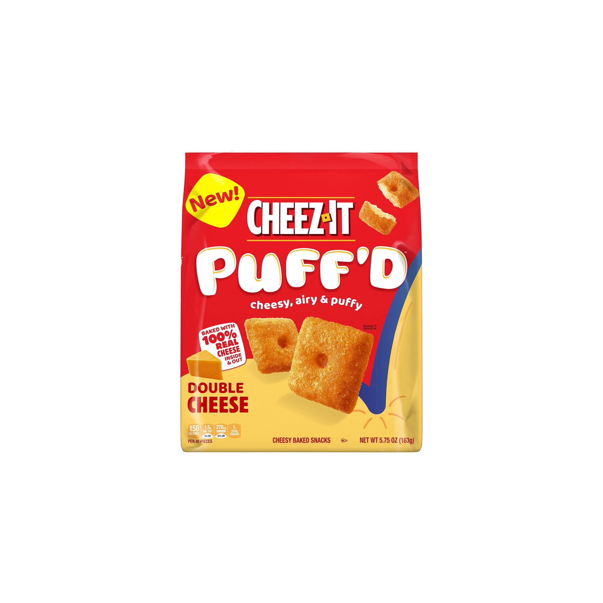 Cheez-It Puffd Cheesy Baked Snacks 3 Pack for Quick Snacking