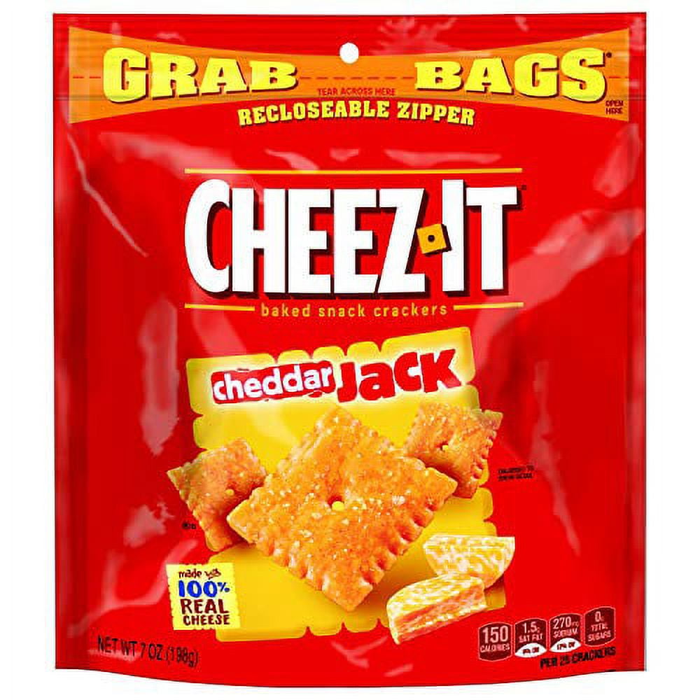 Cheddar Jack Cheez-It 6 Pack 7 oz Cookie Cracker Grab Varieties Flavors