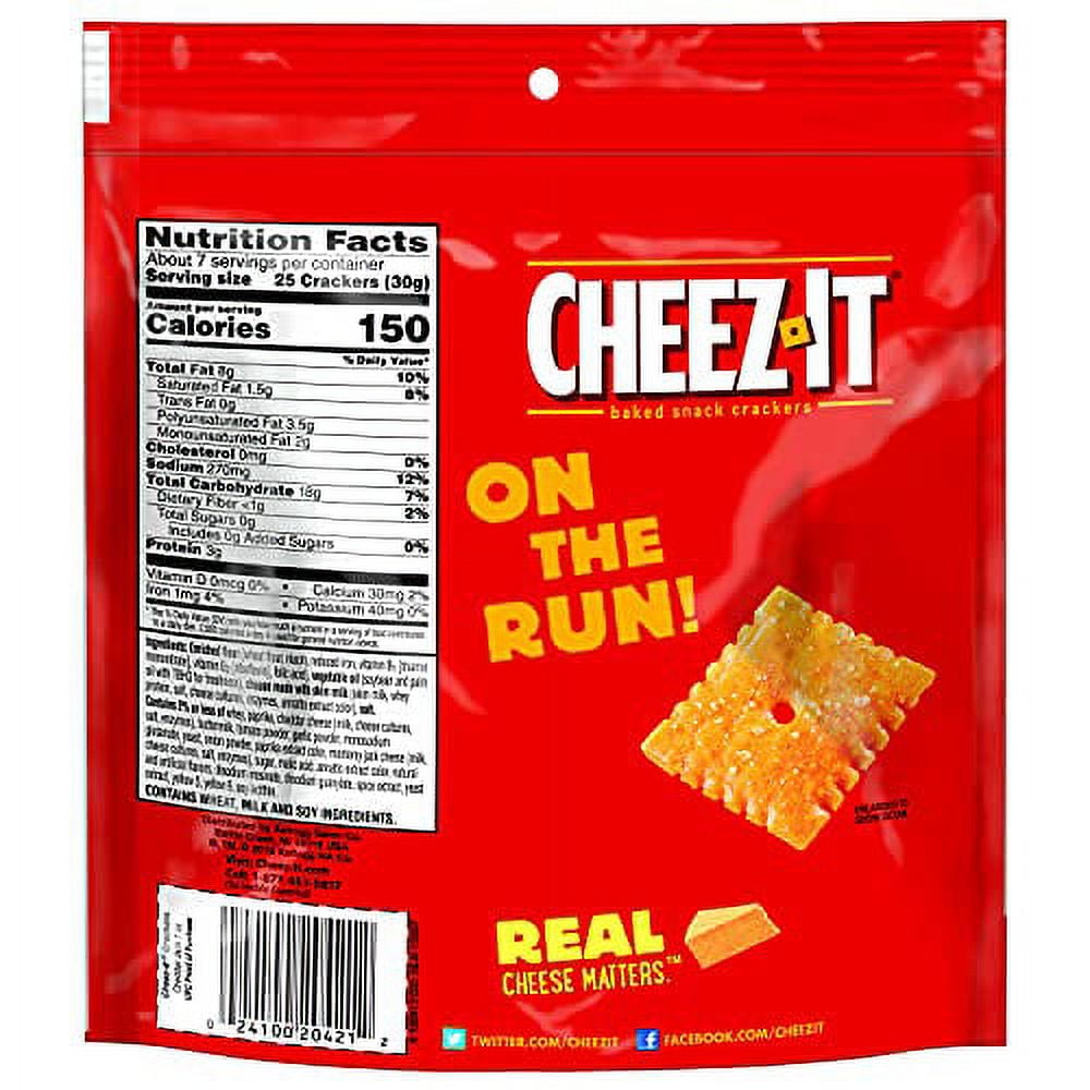 Cheddar Jack Cheez-It 6 Pack 7 oz Cookie Cracker Grab Varieties Flavors