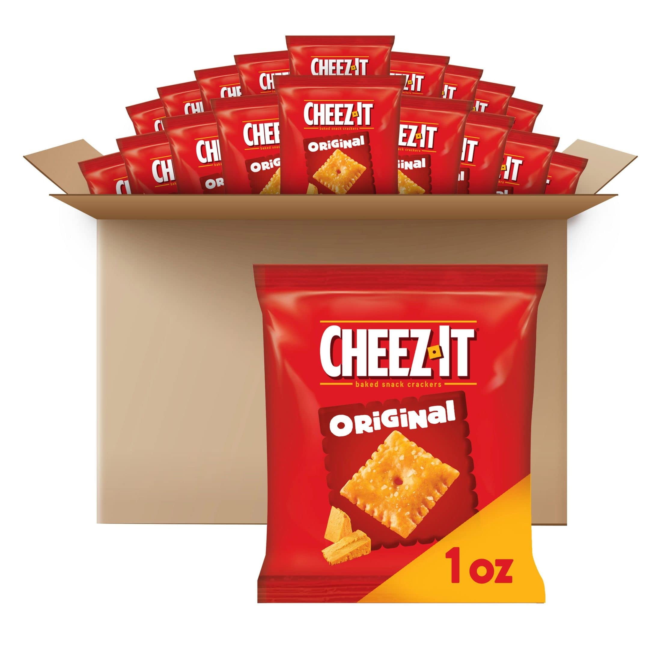 Cheez-It Cheese Crackers Baked MSF2 Snack Lunch Original 40 Packs