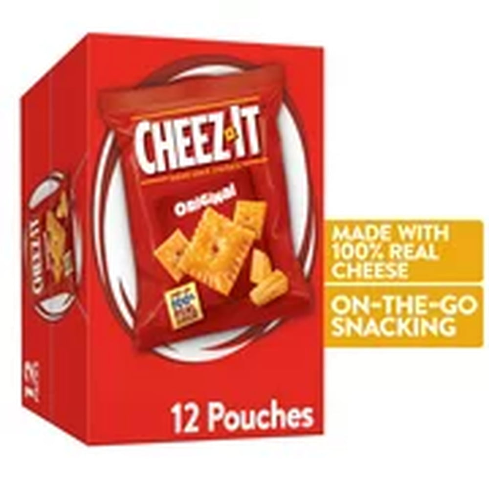 Cheez It Original Cheese Crackers 4 Pack for Delicious Snacking