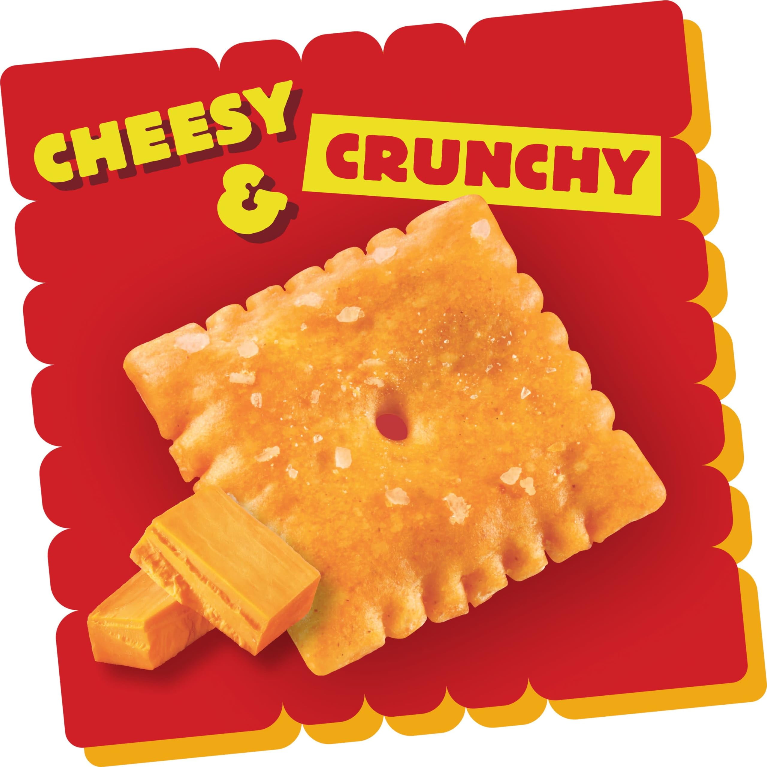 Cheez-It Cheese Crackers Baked OIF8 Snack Crackers Reduced Fat Original 4.5lb Case 12 Boxes