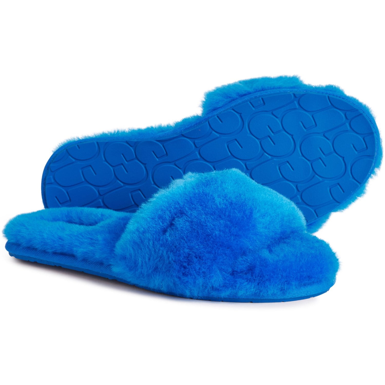 Ugg Australia Sheepskin Dive Fluff Slide II Slippers Size 7M