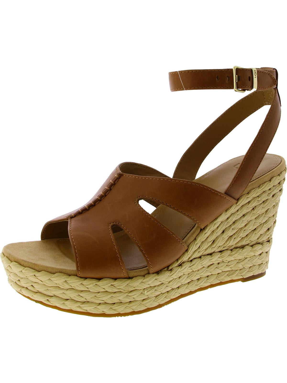 Ugg Womens CAREENA Leather Wedge Heels for a Stylish Look