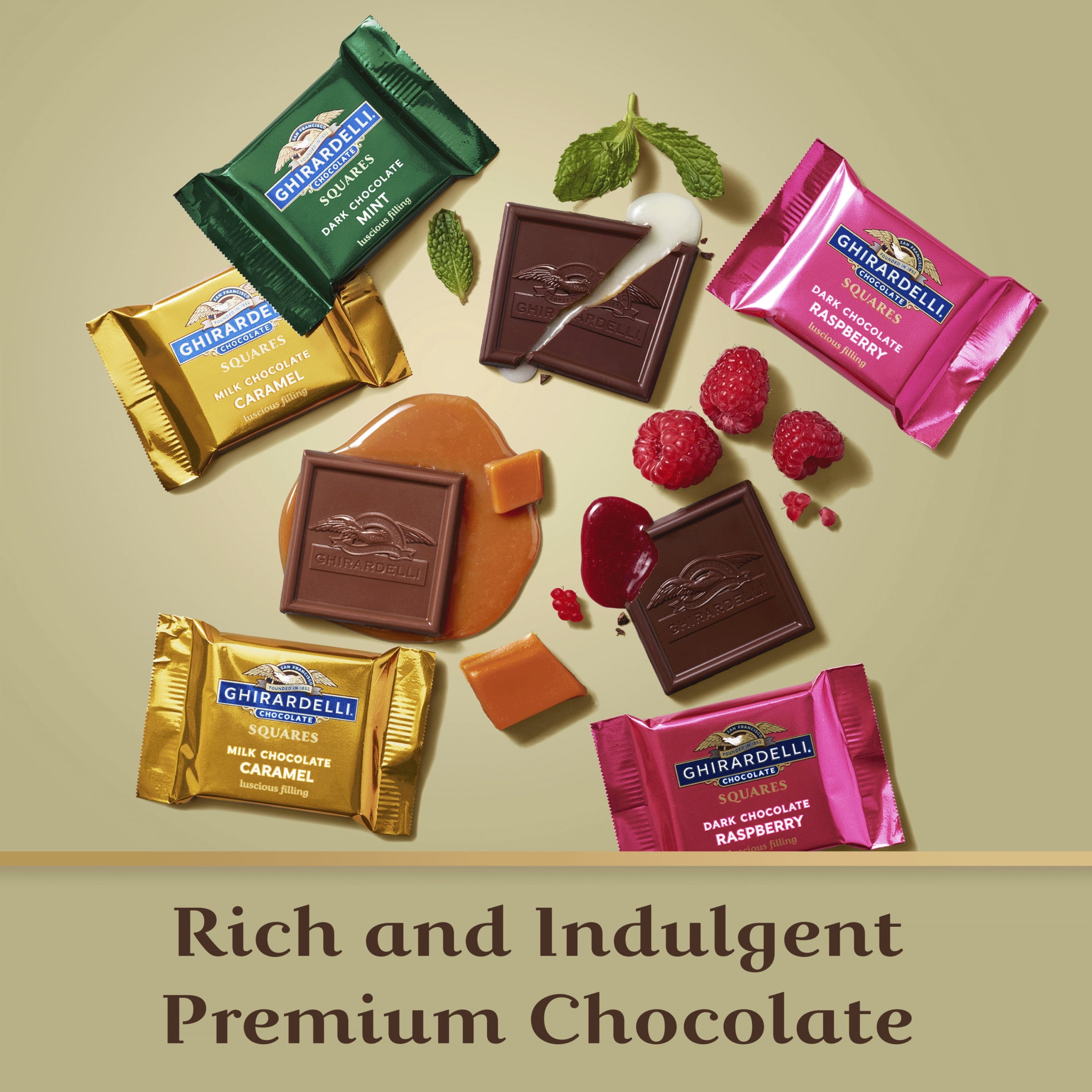 Ghirardelli Premium Chocolate Squares Assortment 15.77 oz Bag