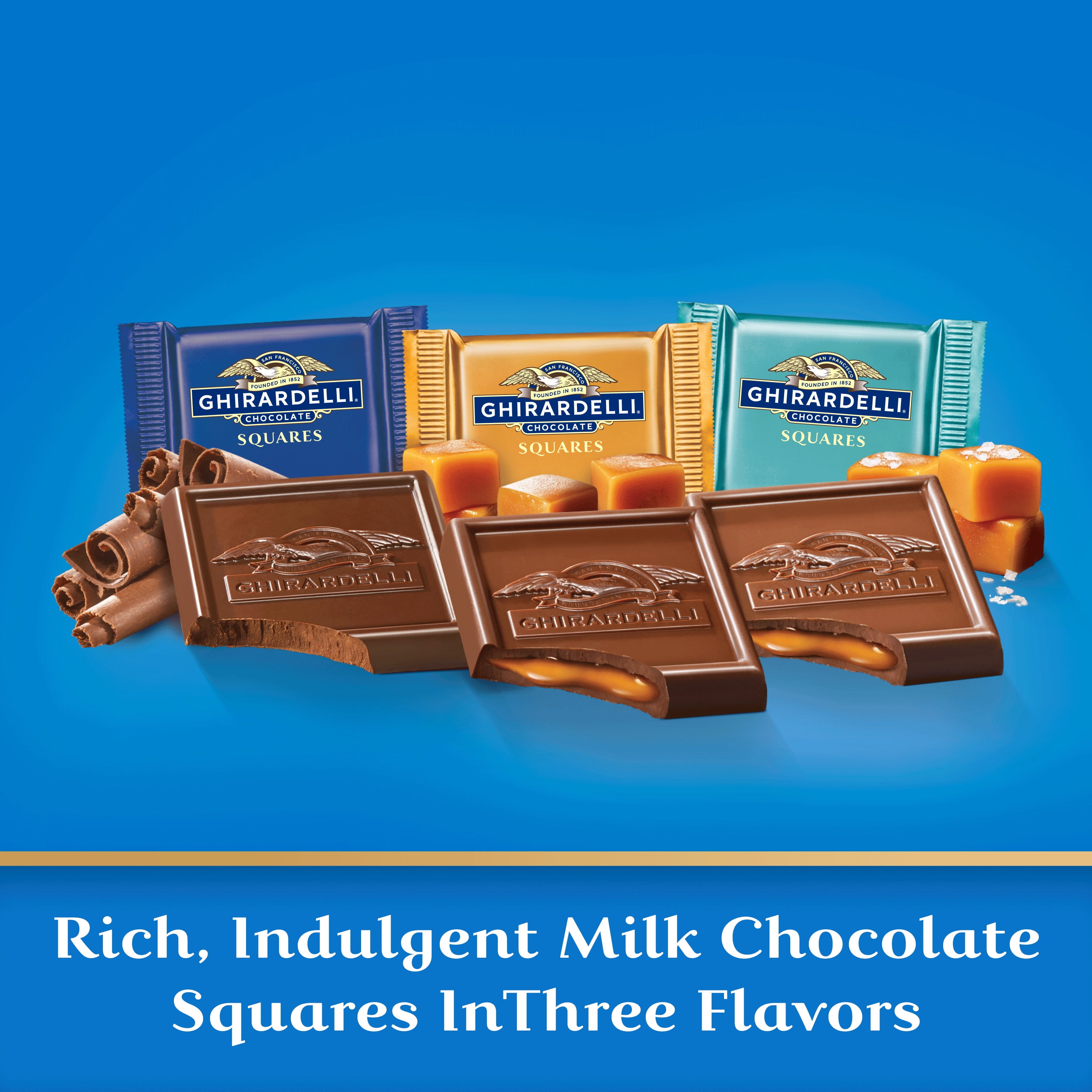 Ghirardelli Milk Chocolate Squares Assorted Chocolate Assortment 8.2 oz Bag