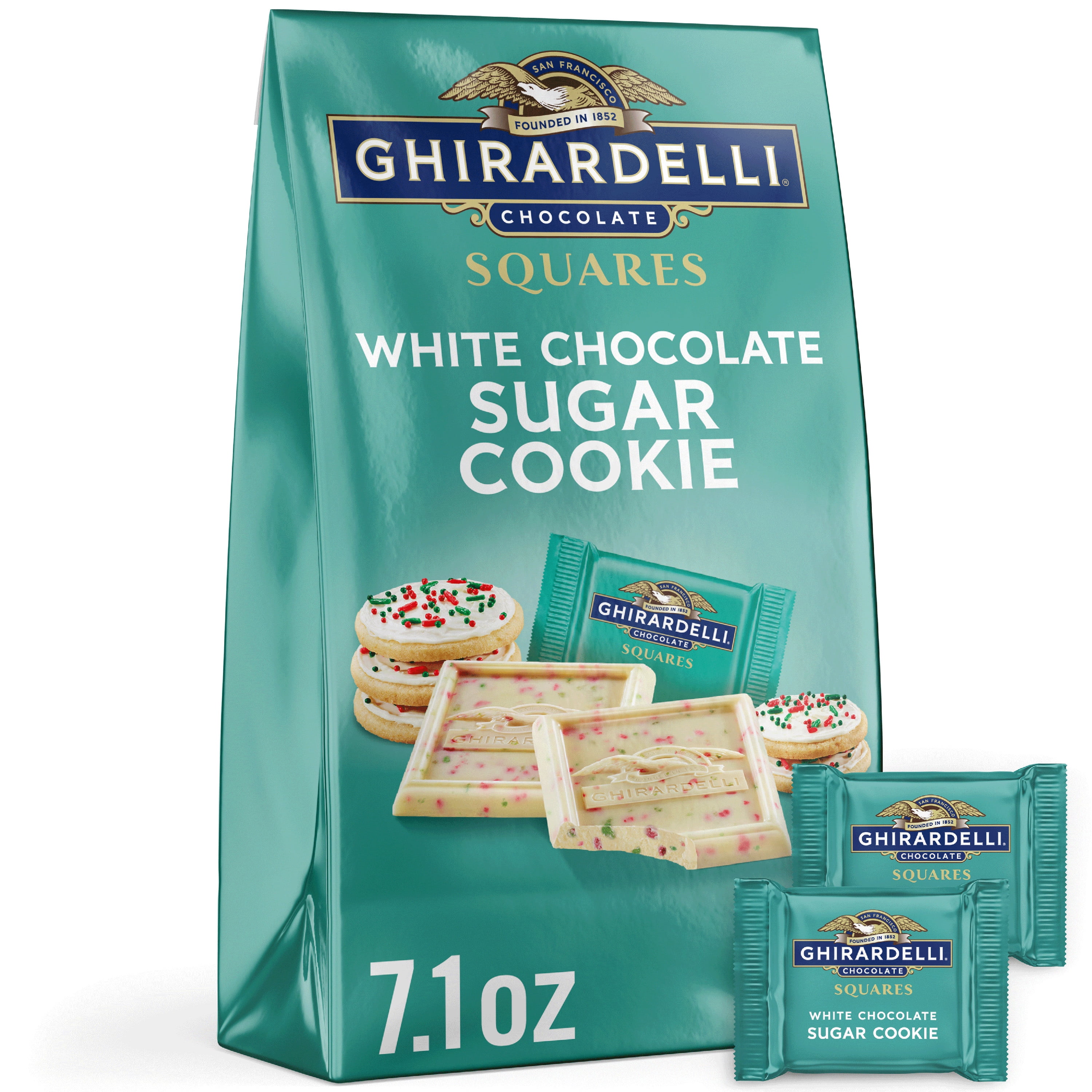 Ghirardelli  White Chocolate Sugar Cookie Squares 7.1 oz Bag