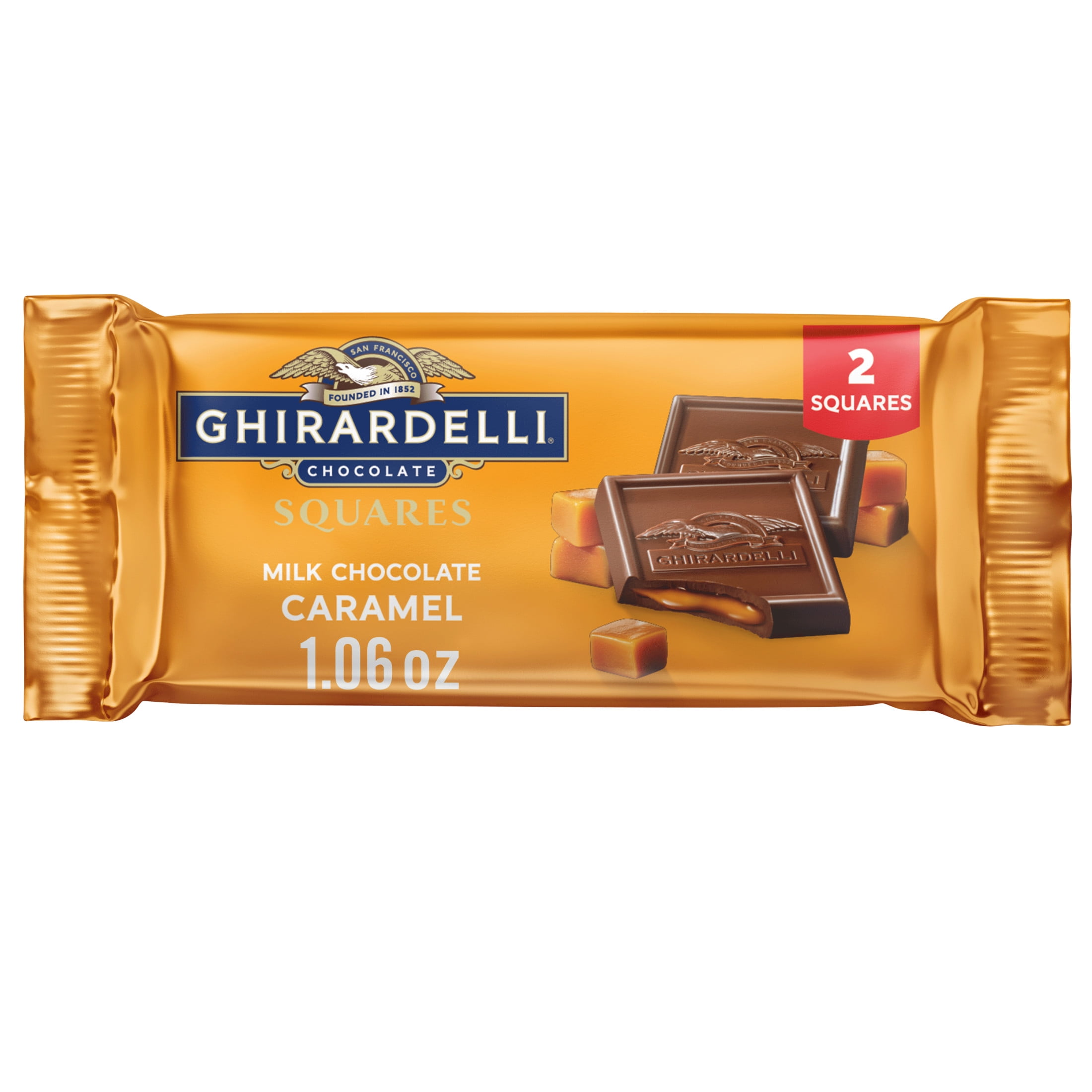 Ghirardelli Milk Chocolate Caramel 2 Squares 1.06 oz Bar