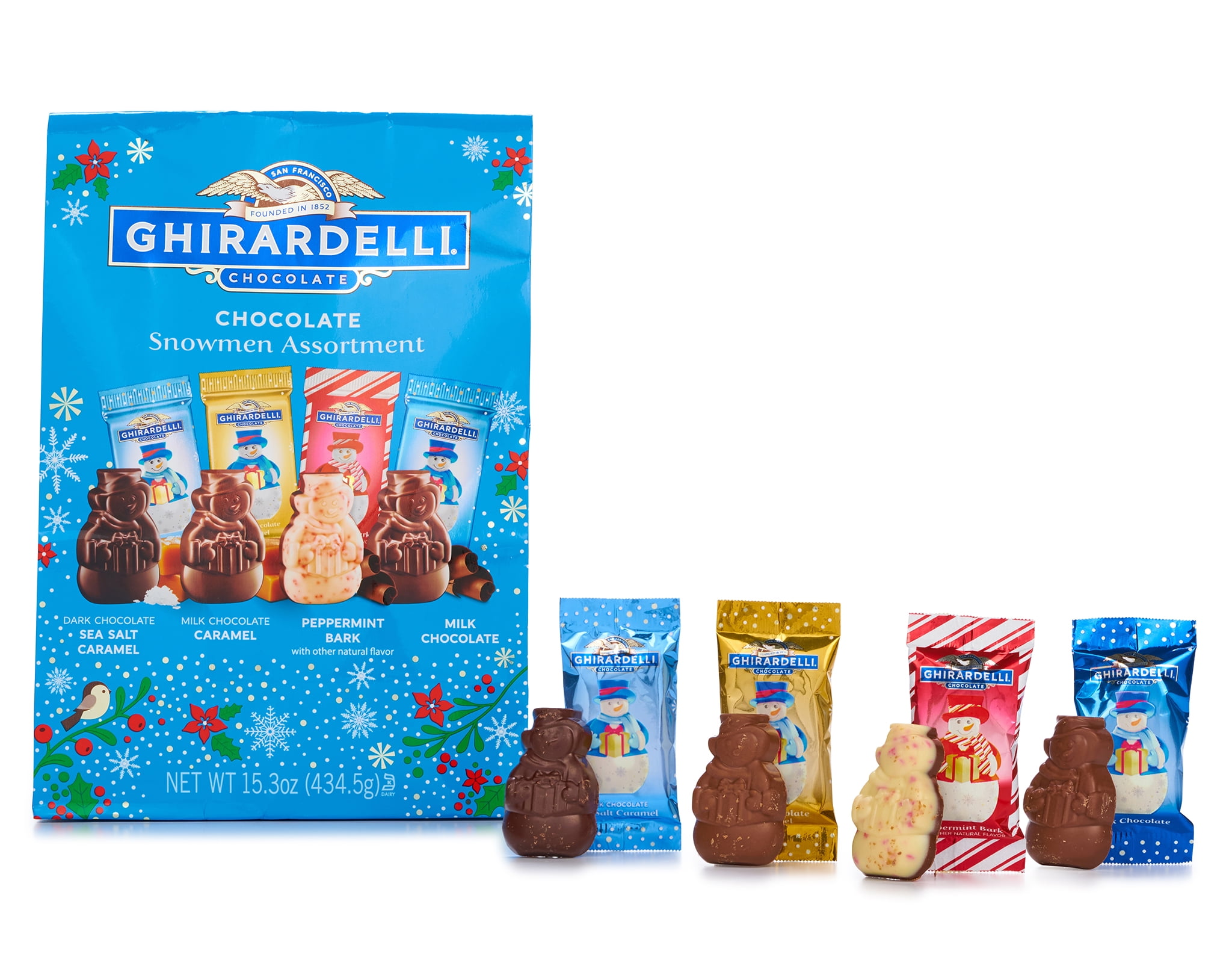 Ghirardelli Chocolate Snowmen Assortment 15.3 oz. for Holiday Delights