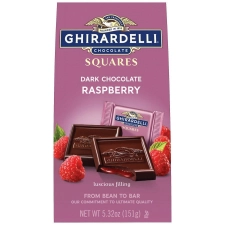 GHIRARDELLI DARK CHOCOLATE RASPBERRY SQUARES 5.32 OZ X 2 PACK - AMERIKASEPETIM