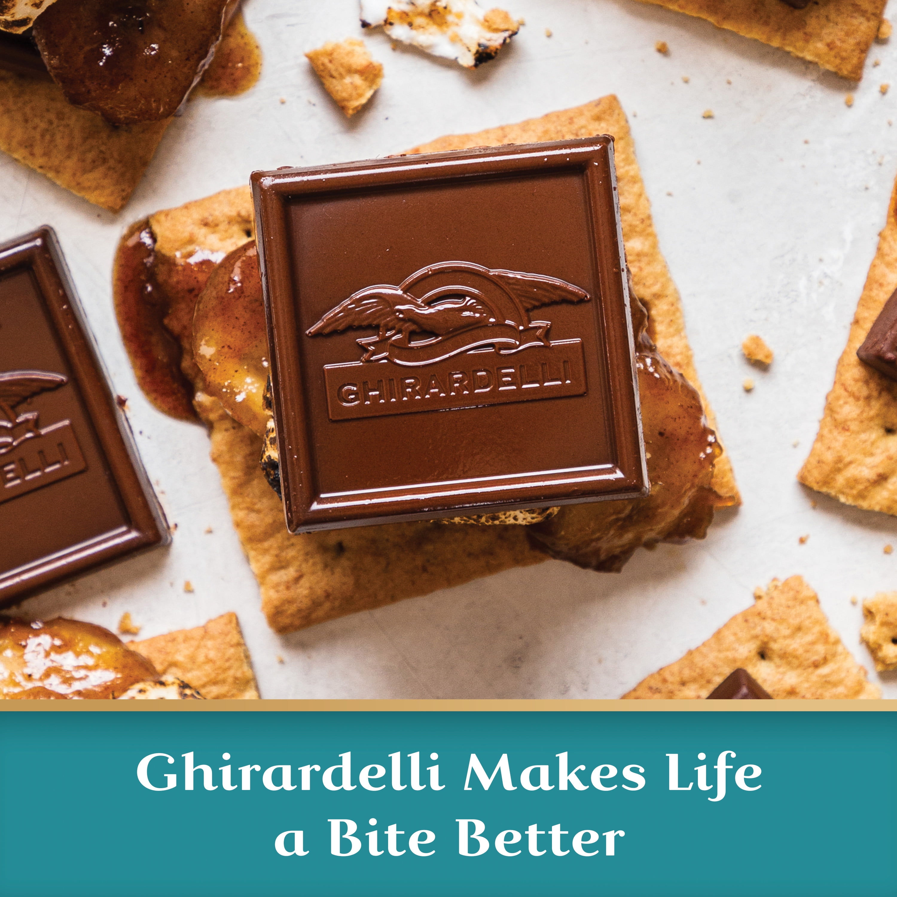 Ghirardelli Sea Salt Caramel Milk Chocolate Squares