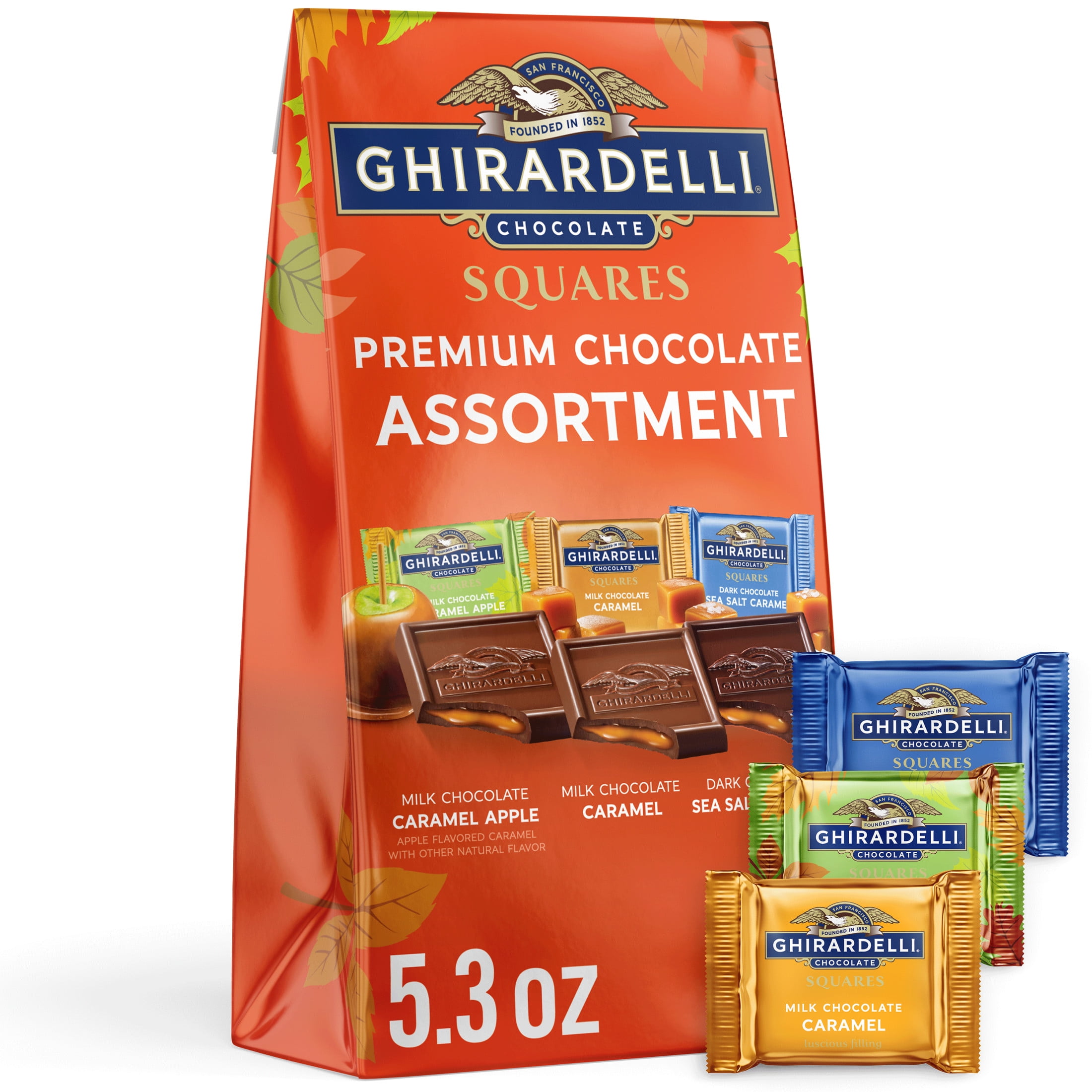 Ghirardelli Premium Fall Chocolate Assortment Squares 5.3 oz Bag