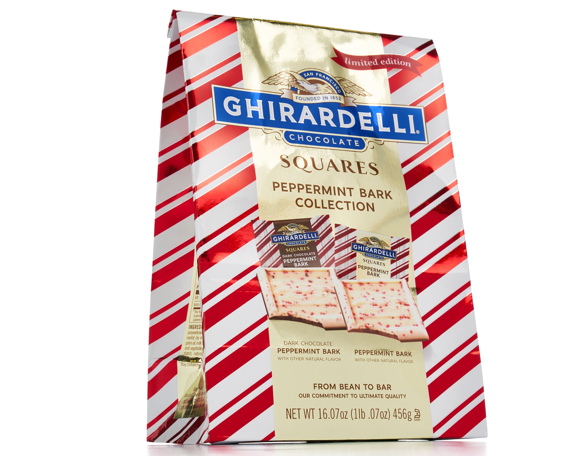 Ghirardelli Peppermint Bark Collection Chocolate Squares 16.07 oz