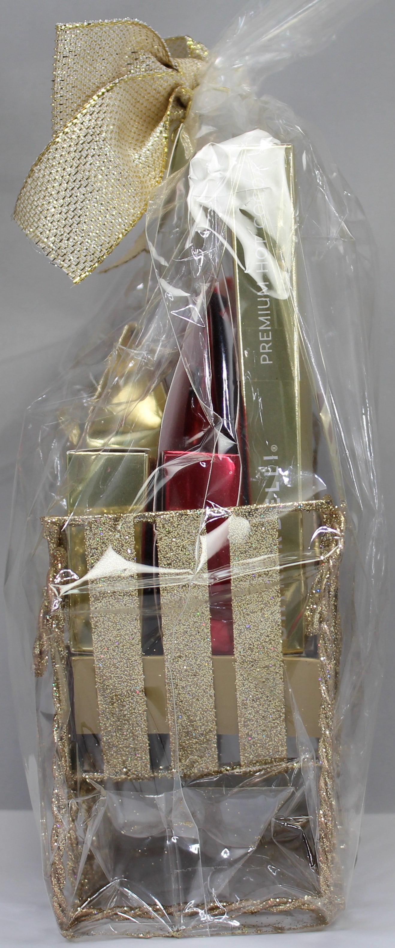 Ghirardelli Gold Glitter Sleigh Chocolate Gift Basket