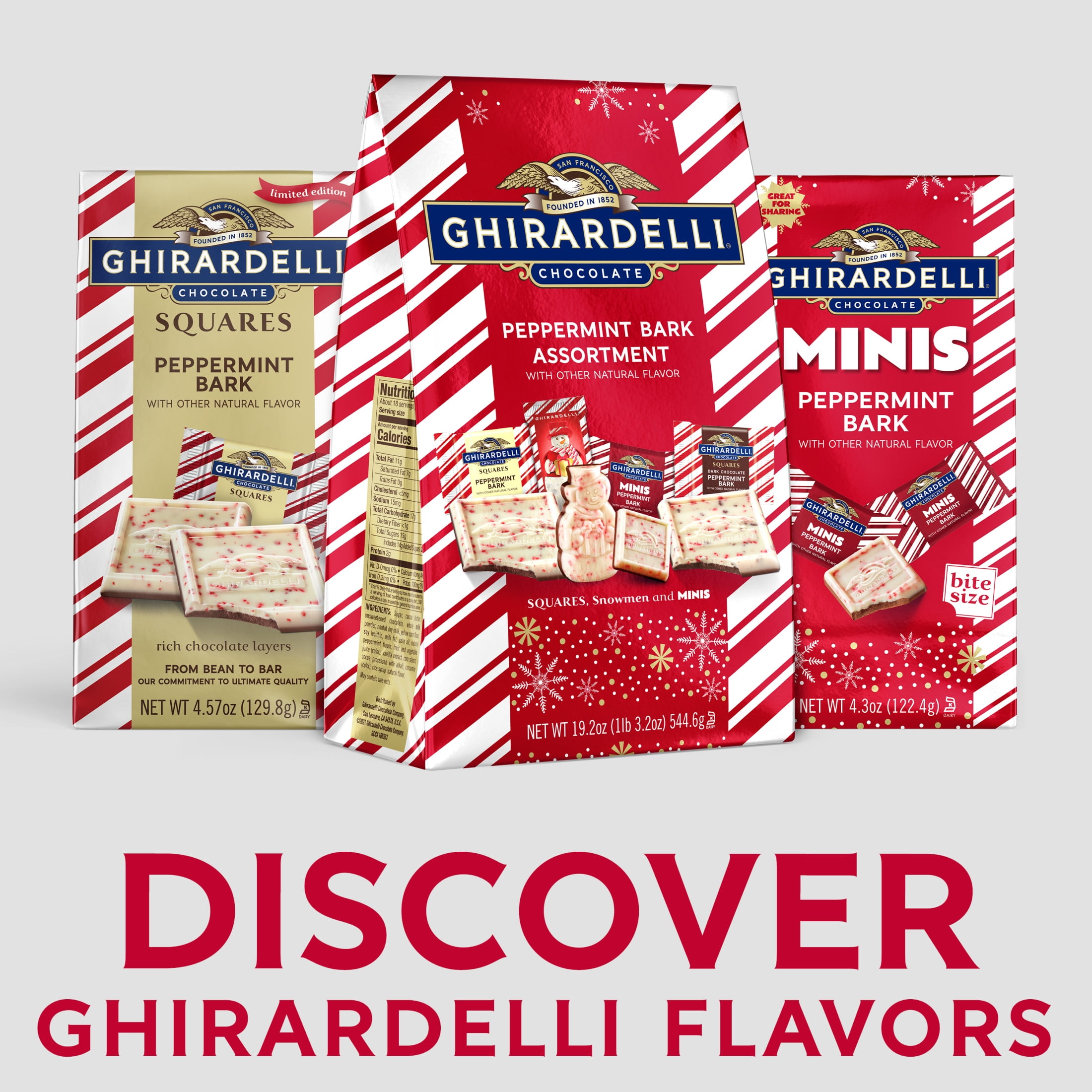 Ghirardelli Peppermint Bark Assortment 19.2 oz Bag