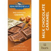 Ghirardelli Milk Chocolate Bar Caramel Filling 3.5 oz 12 bars