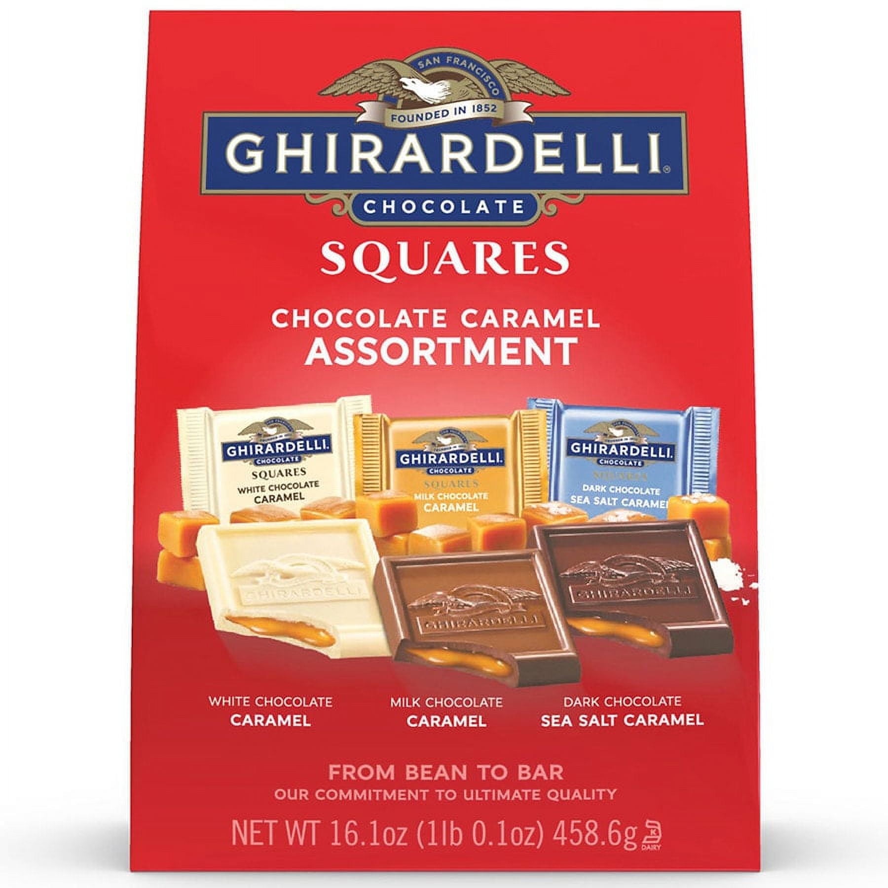 Ghirardelli Squares Chocolate Caramel Trio Assortment 16.1oz