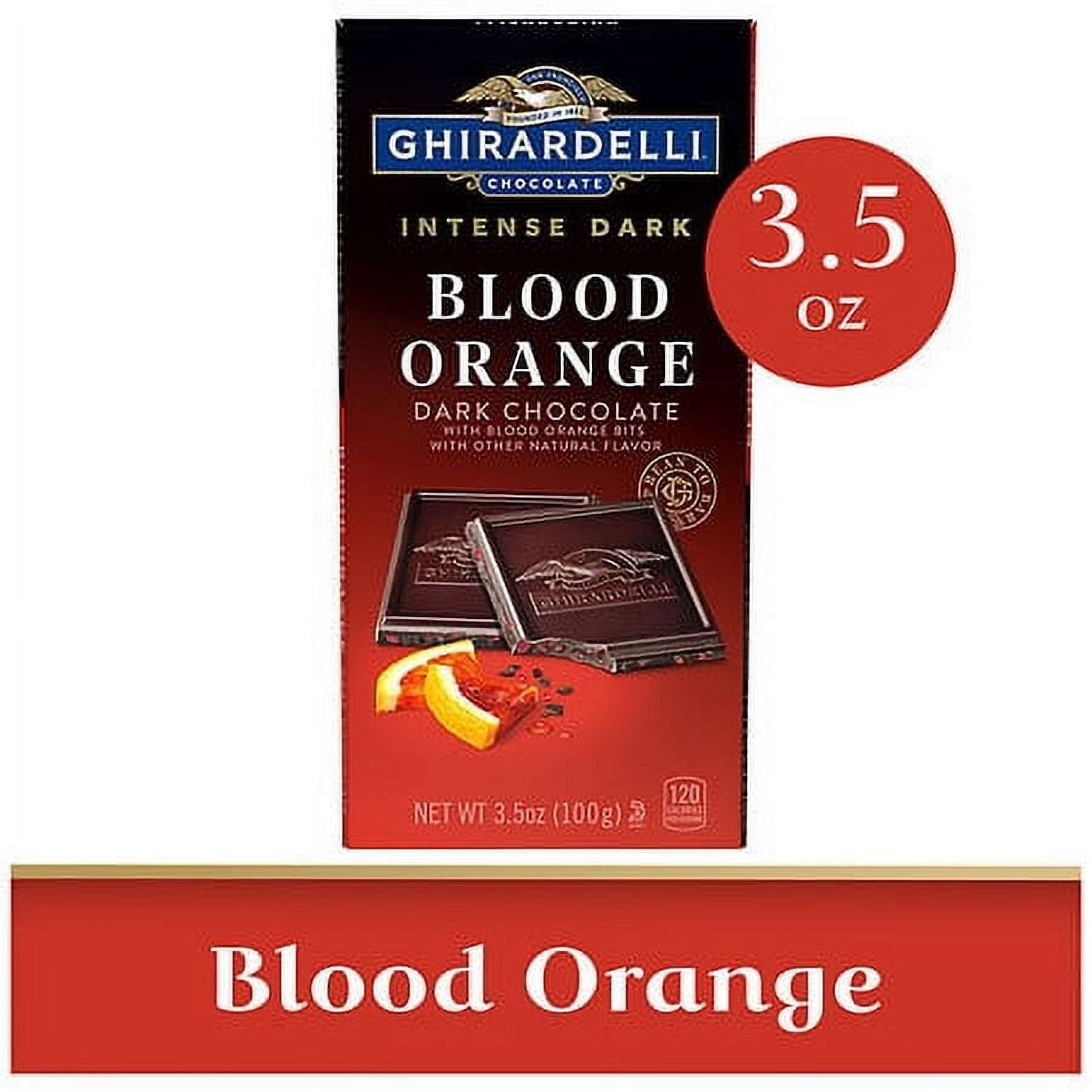 Ghirardelli Intense Dark Chocolate Blood Orange 3.5 oz Pack of 2