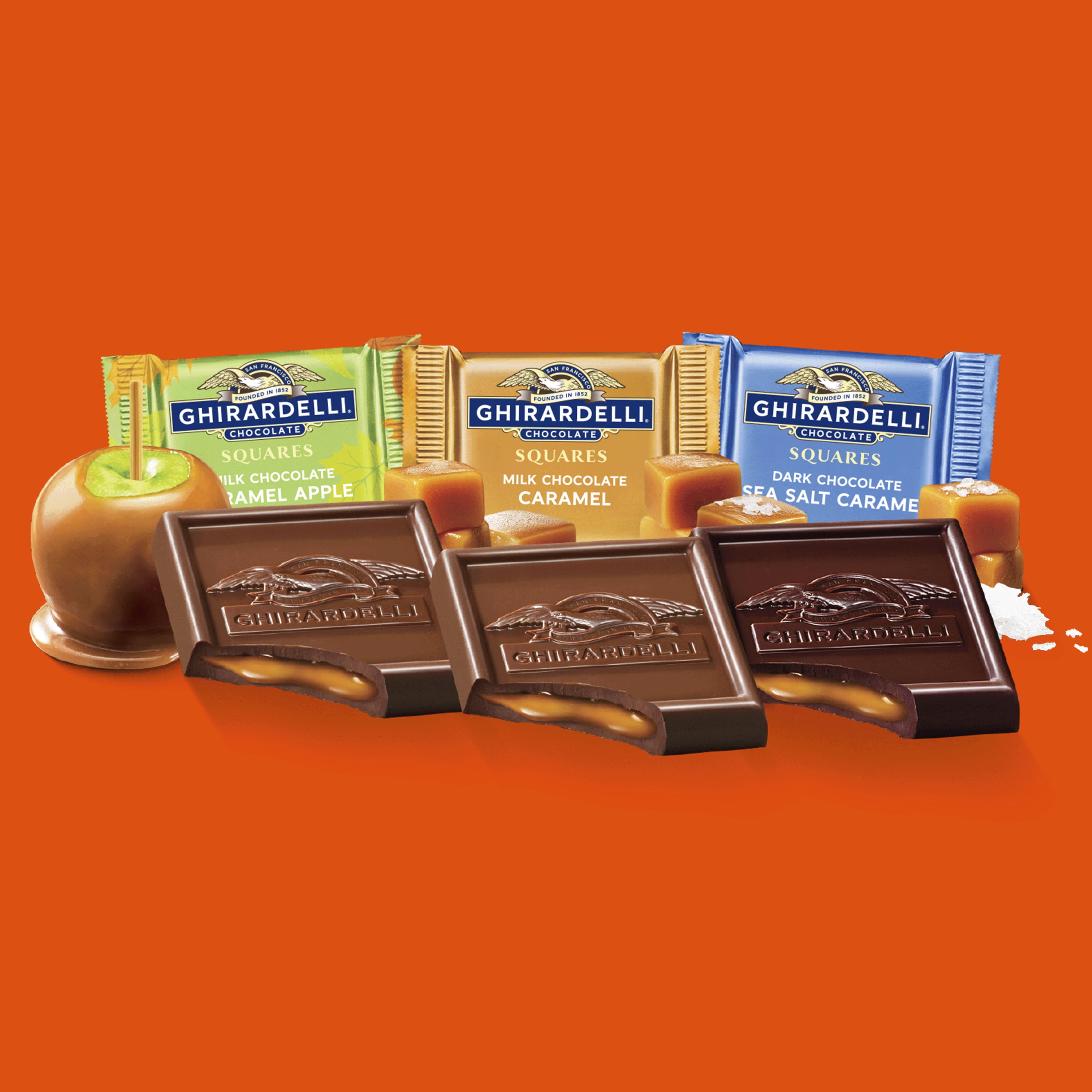 Ghirardelli Fall Assortment Premium Chocolate Squares 9 oz Bag