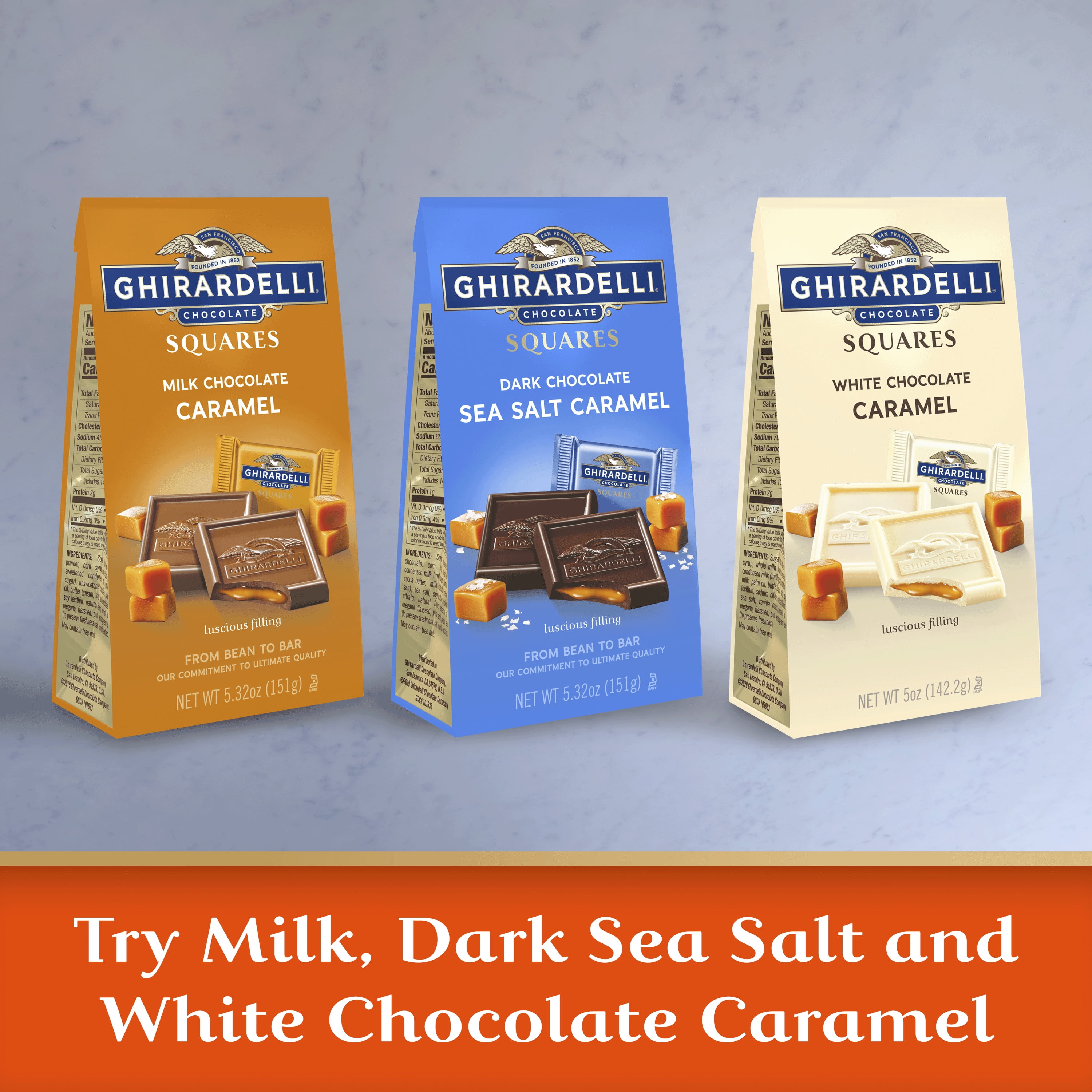 Ghirardelli Fall Assortment Premium Chocolate Squares 9 oz Bag