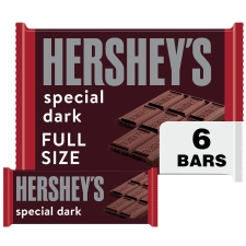 Hersheys Special Dark Mildly Sweet Chocolate Bars 1.45 oz 6 Count