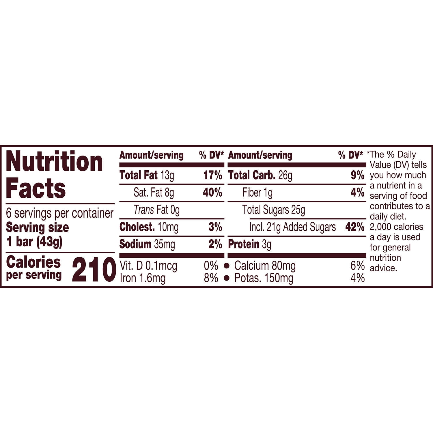 Hershey Milk Chocolate Christmas Candy Bars 1.55 oz 6 Count