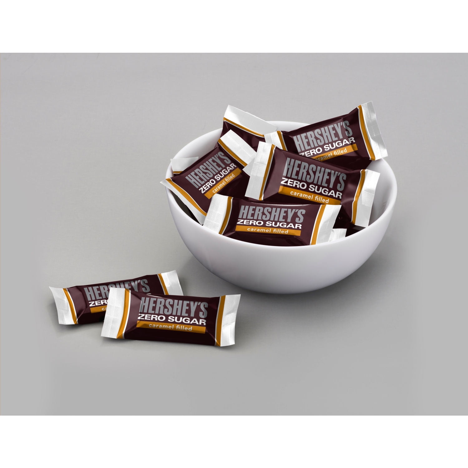 Hershey's Zero Sugar Caramel Filled Chocolate Candy Bag 3 oz