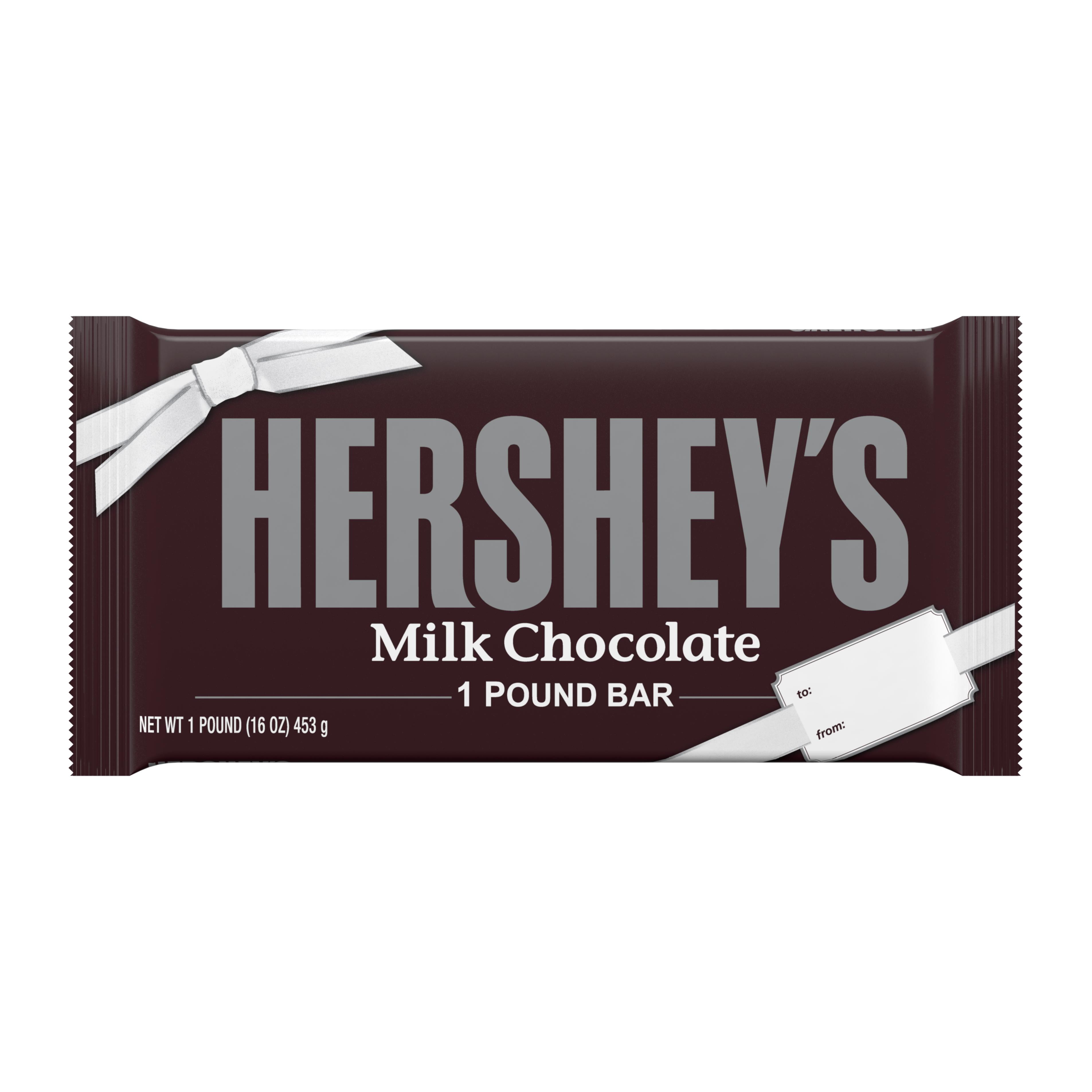 Hersheys Milk Chocolate Bar 1 lb Largest Size Pack