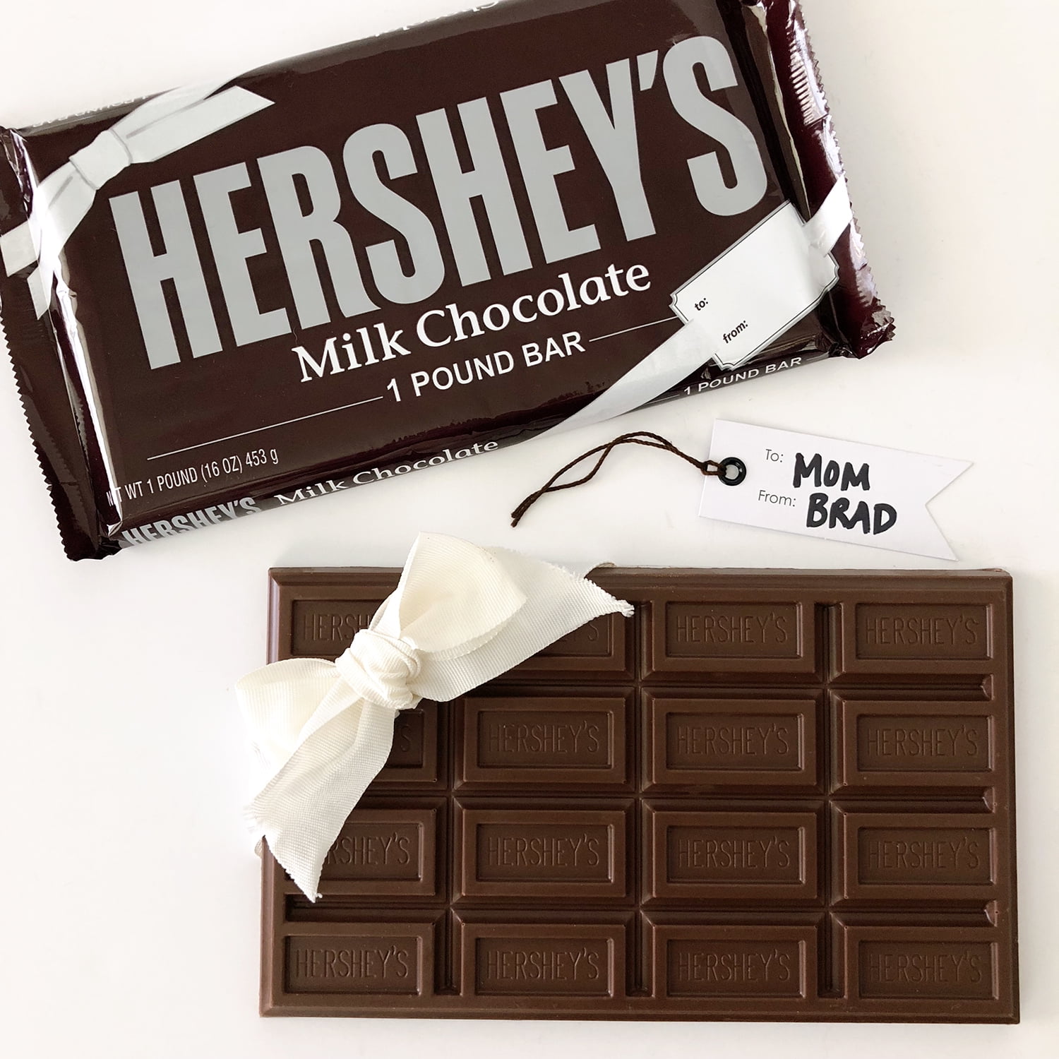 Hersheys Milk Chocolate Bar 1 lb Largest Size Pack